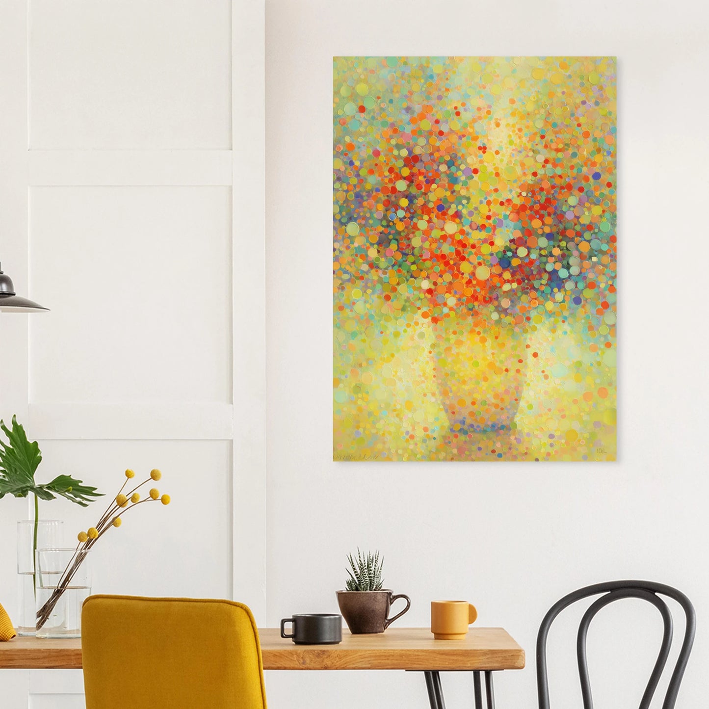 Floraison Pointilliste — affiche d'art — vue 8 — art mural STNCL