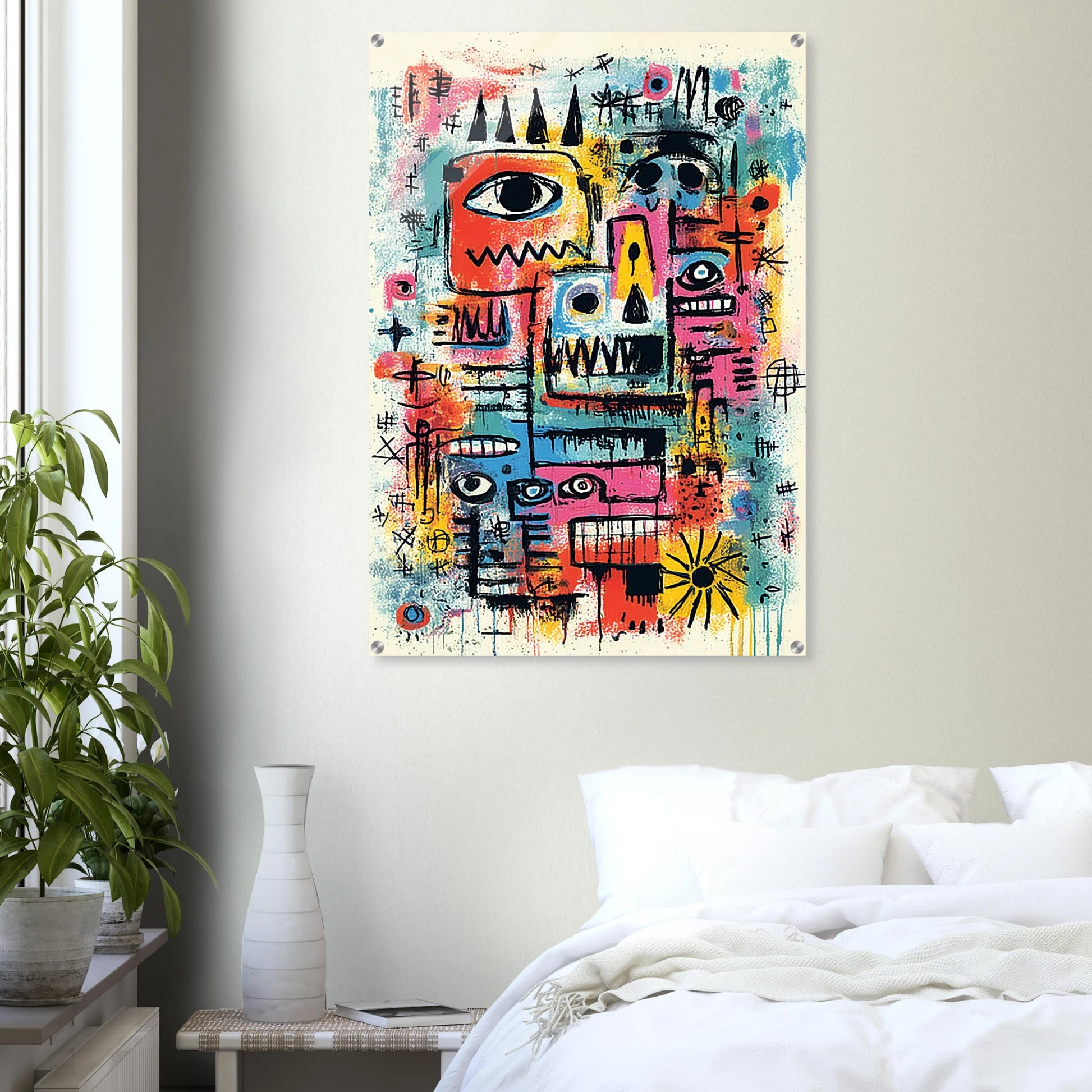 Tribu Primitive — tableau plexiglas — vue 7 — art mural STNCL