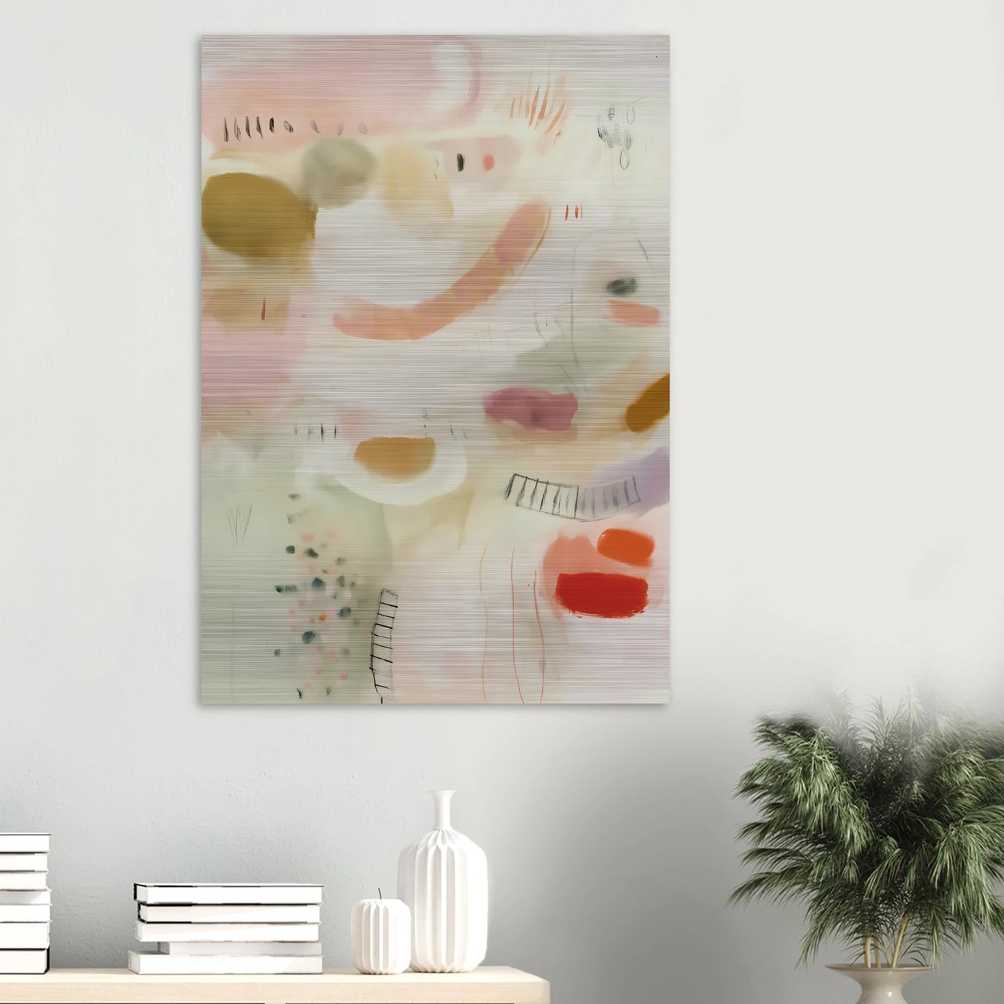 Murmures Pastel — tableau aluminium — vue 6 — art mural STNCL