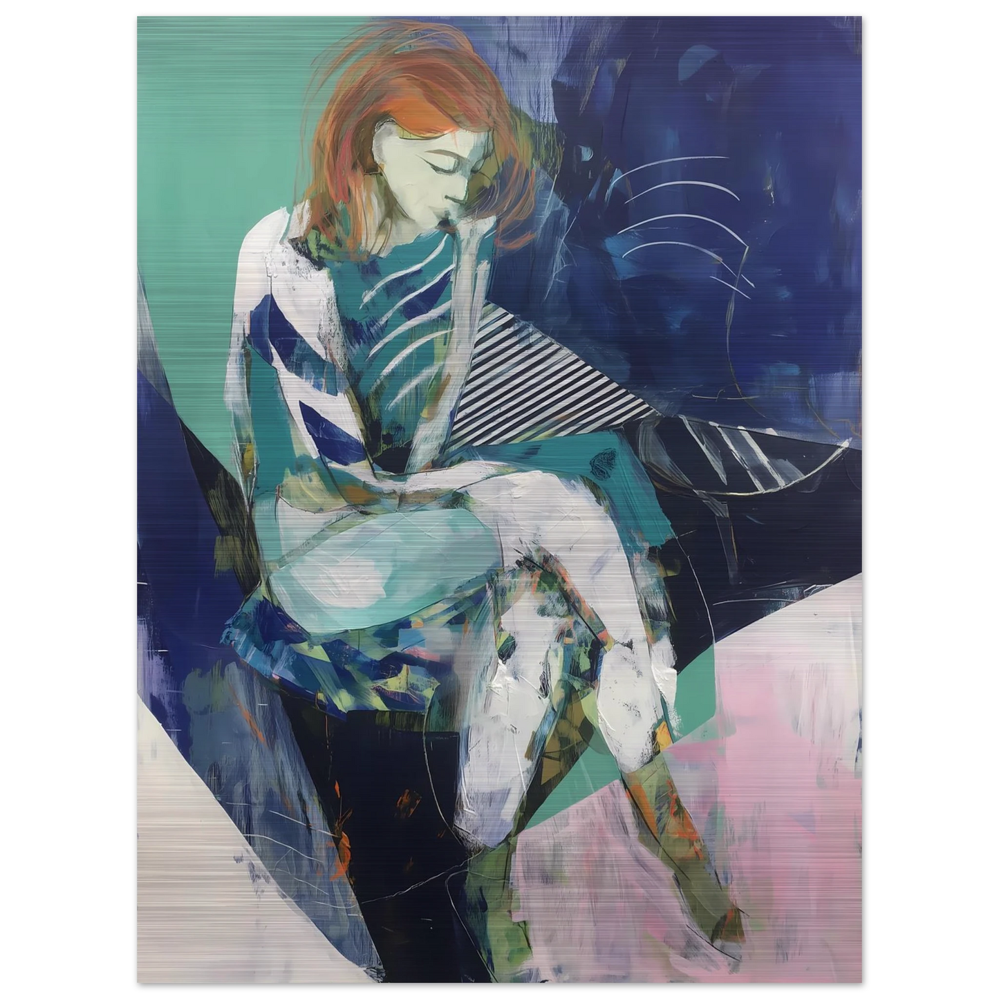 Songe au Repos — tableau aluminium — vue 2 — art mural STNCL