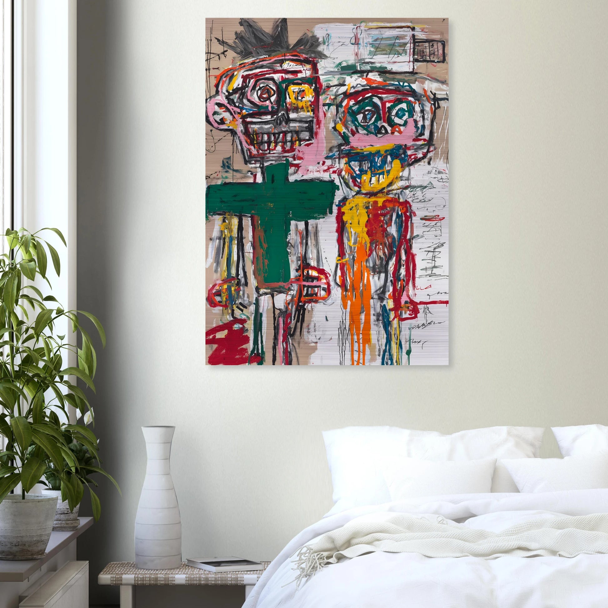 Deux Totems — tableau aluminium — vue 7 — art mural STNCL