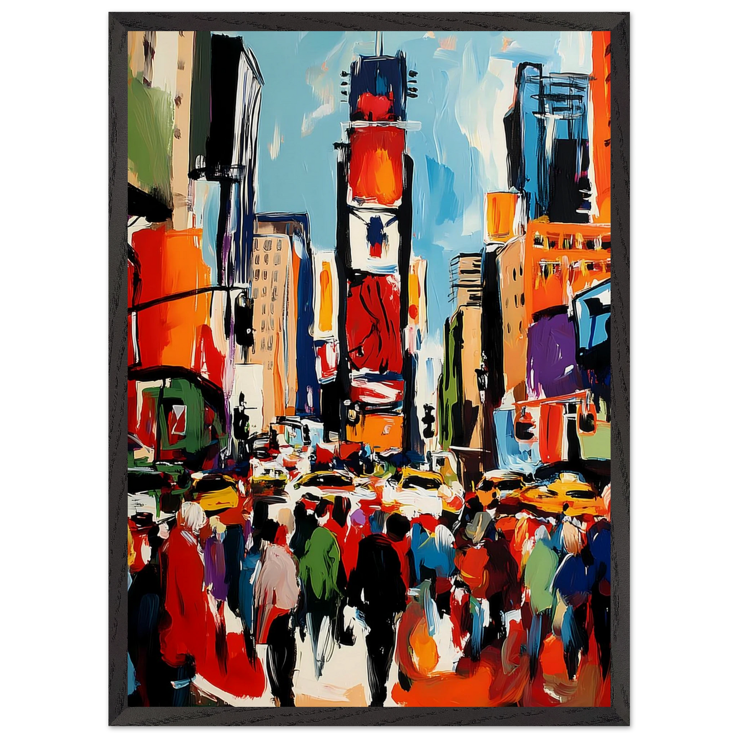 Manhattan en Mouvement — tableau encadre bois — vue 10 — art mural STNCL