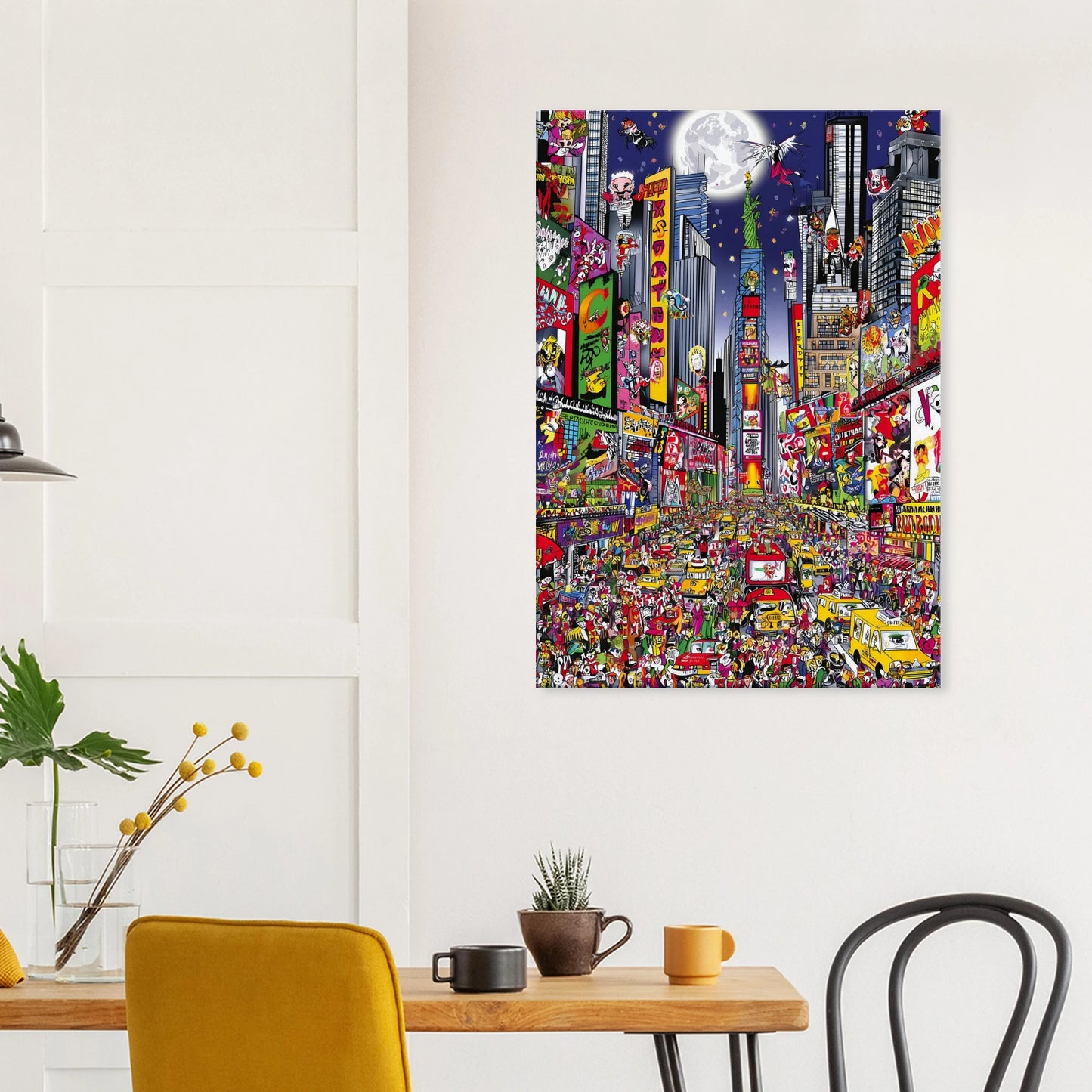 Times Square en Fête — tableau sur toile — vue 8 — art mural STNCL