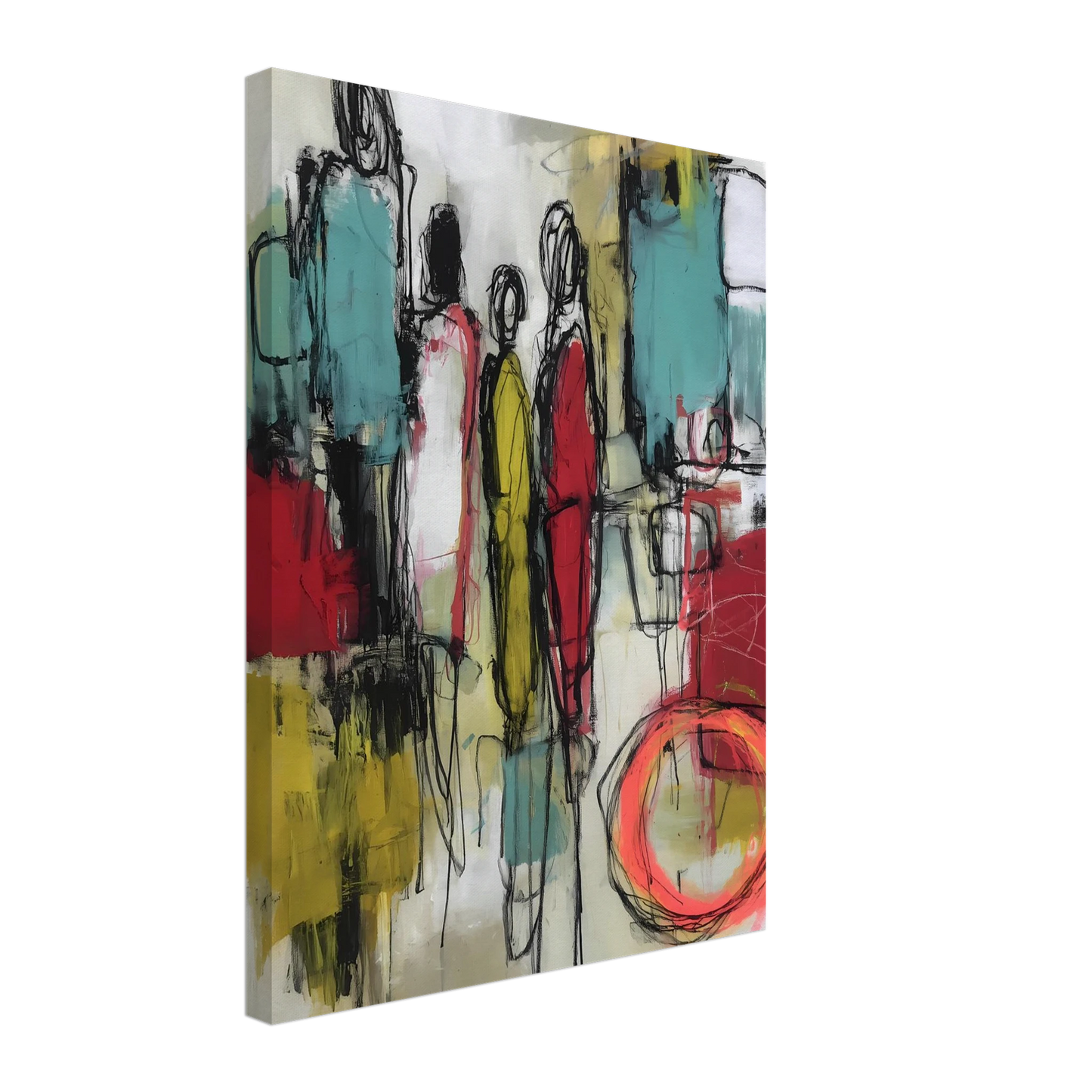 Sédiments d'un Été Brûlé — tableau sur toile — vue 5 — art mural STNCL