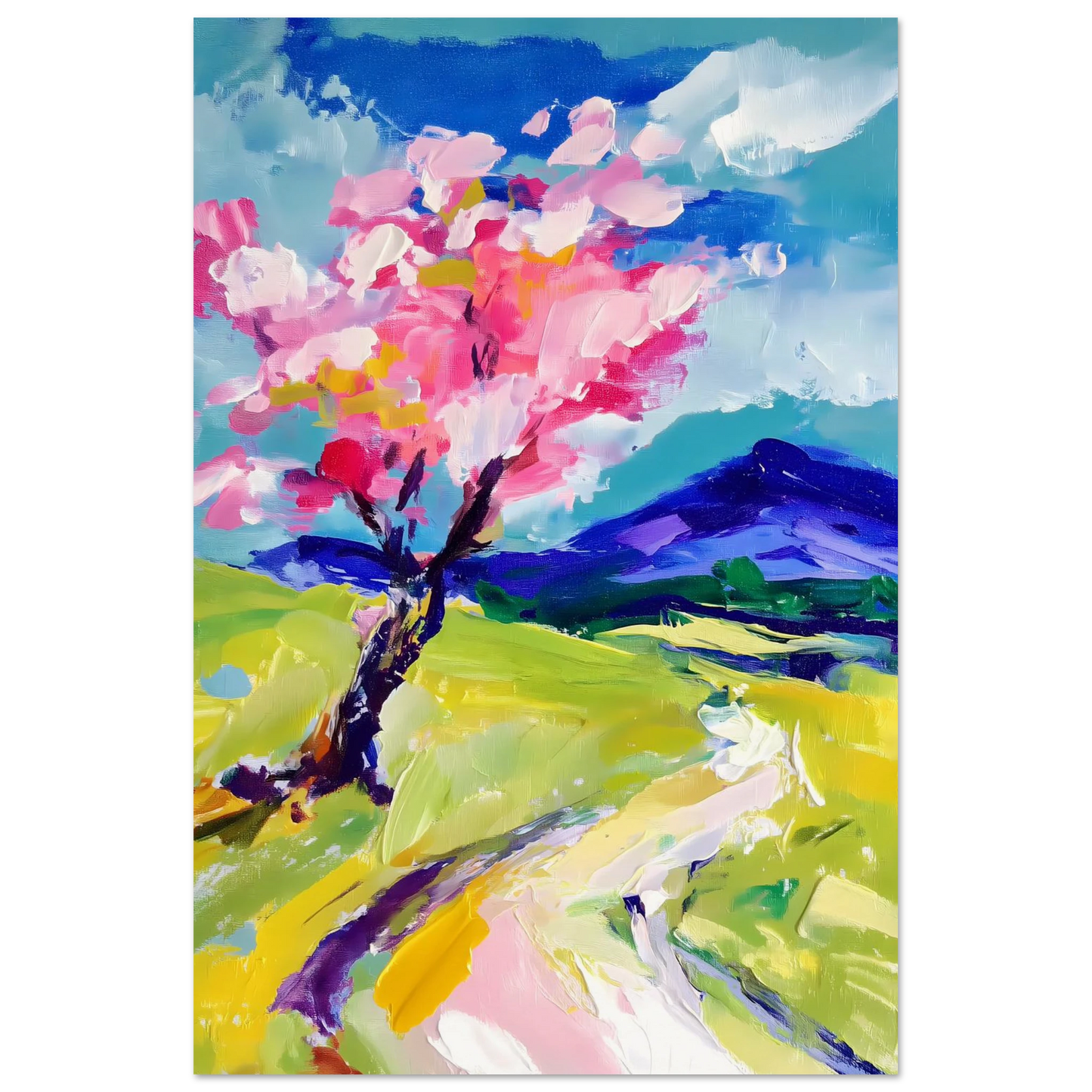 L'Arbre en Fleurs — affiche d'art — vue 4 — art mural STNCL