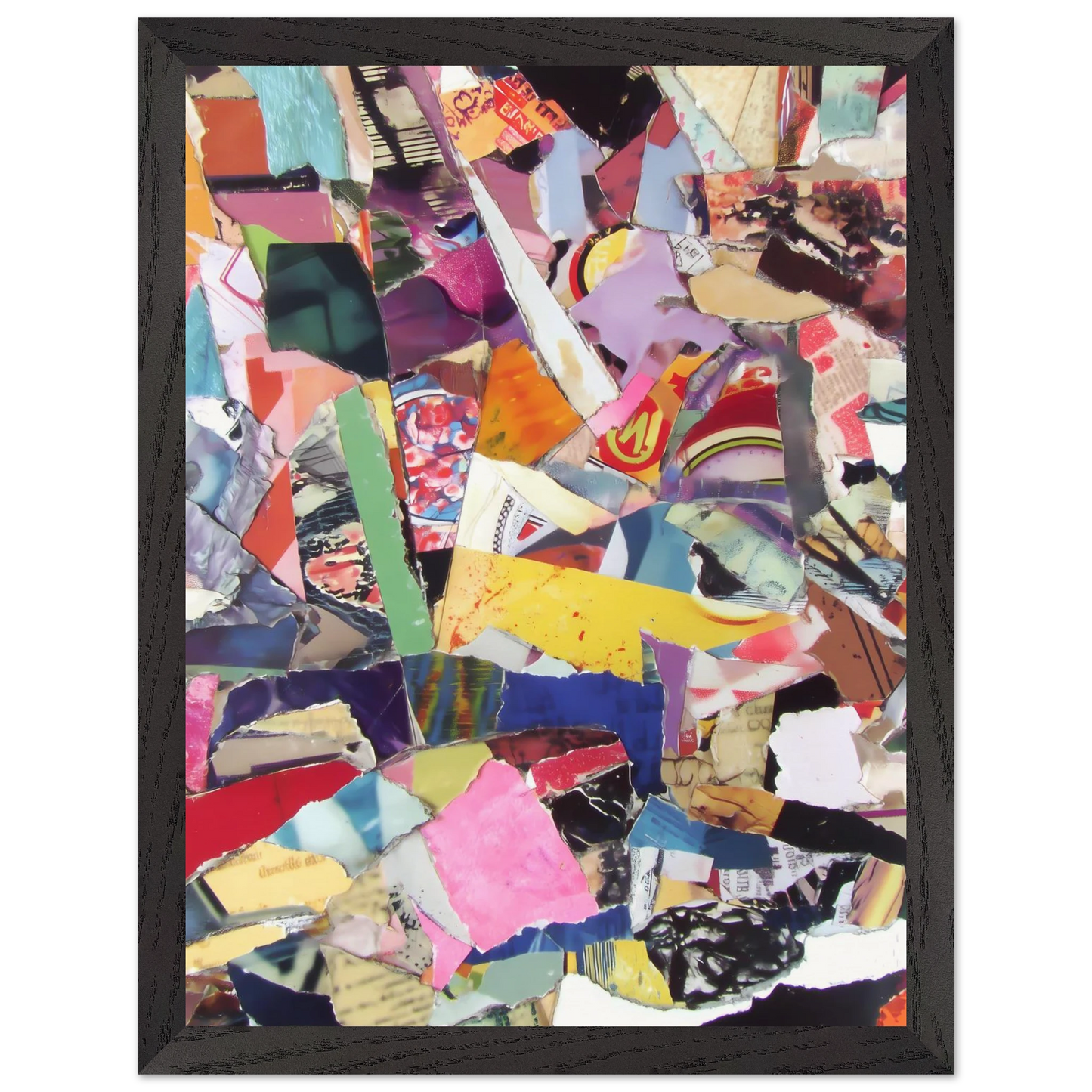 Fragments d'une Ville — tableau encadre bois — vue 4 — art mural STNCL