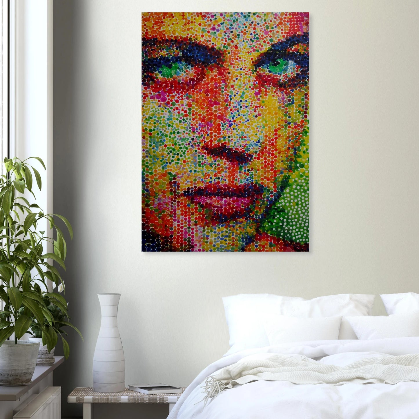 Le Visage en Points — affiche d'art — vue 7 — art mural STNCL