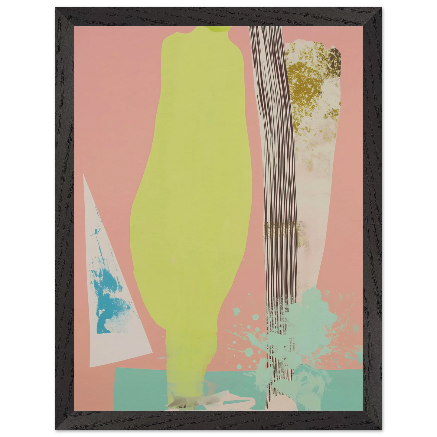 Silhouette Anis — tableau encadré bois — vue 4 — art mural STNCL