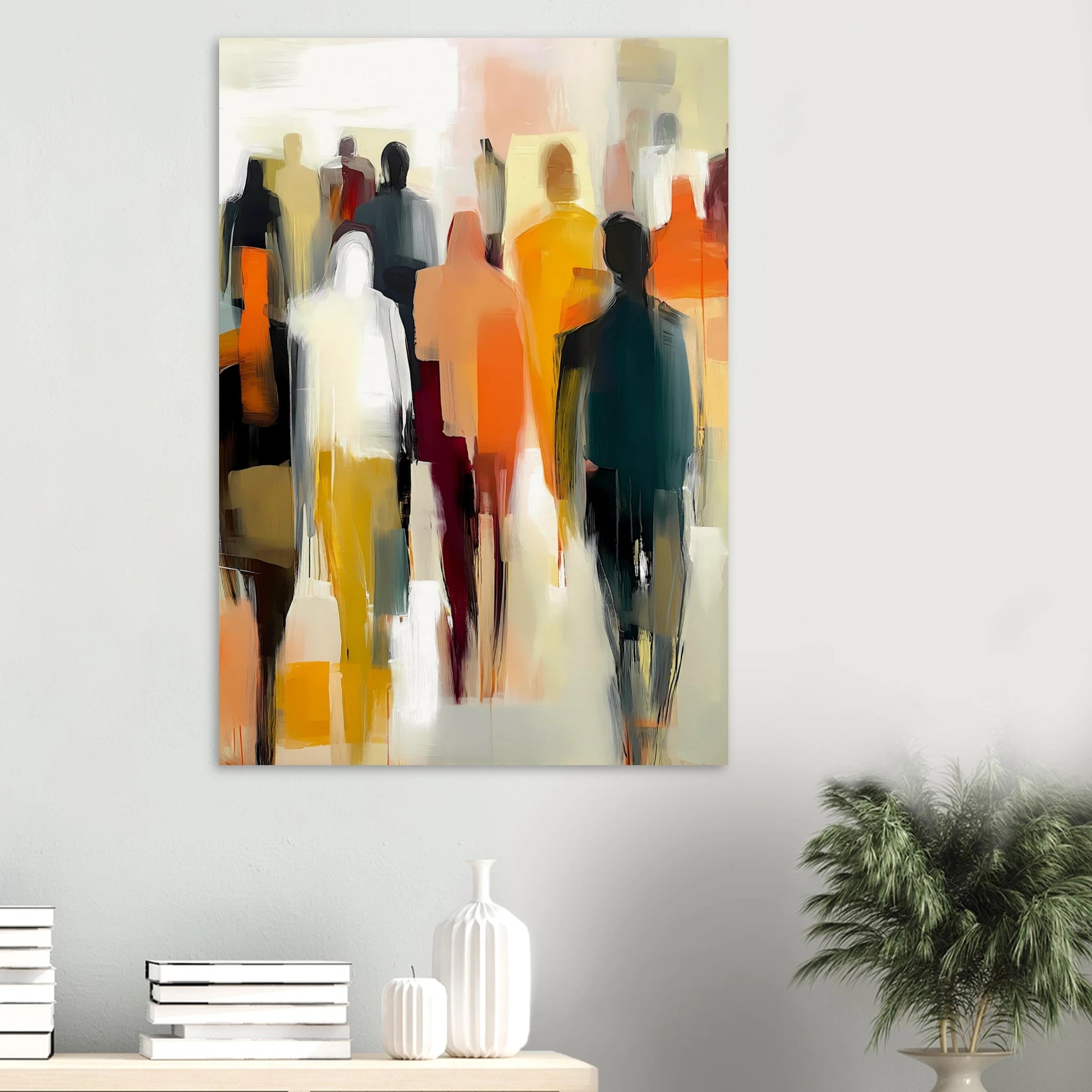 Foule Silencieuse — affiche d'art — vue 6 — art mural STNCL