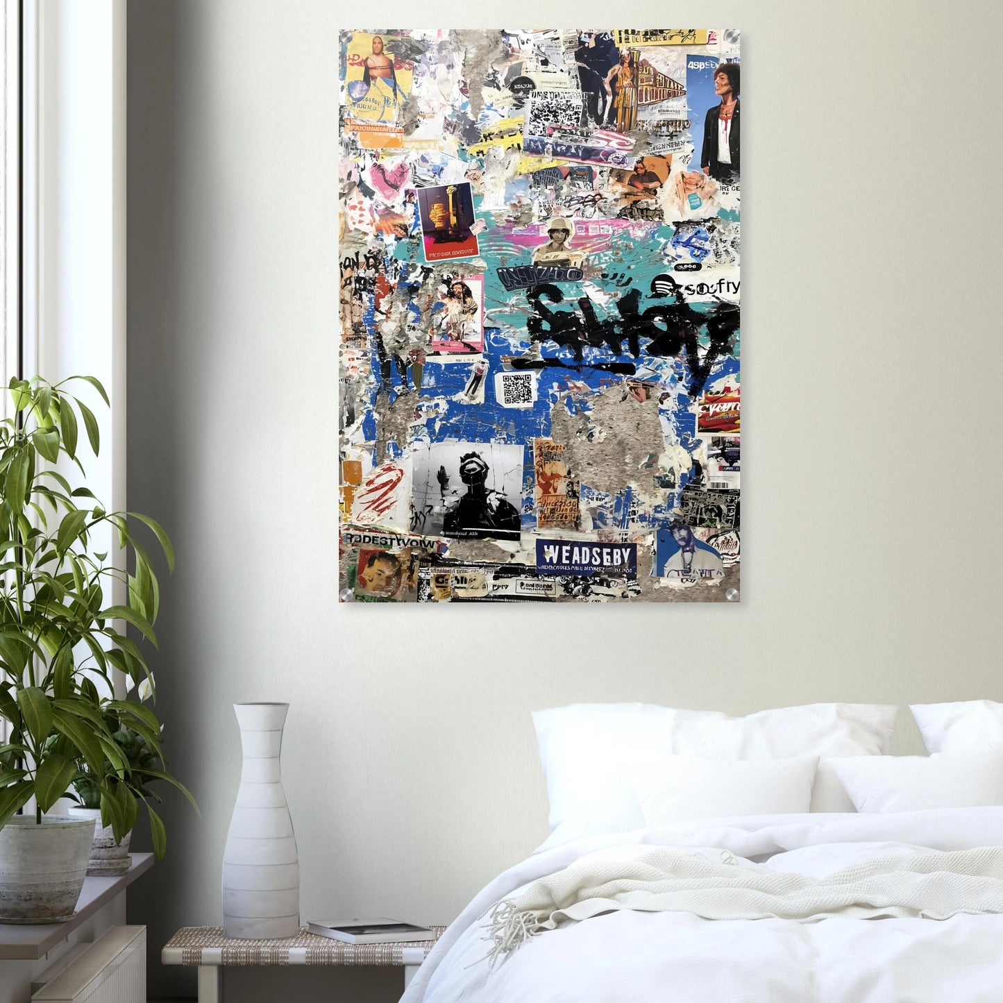 Le Mur Affiché — tableau plexiglas — vue 7 — art mural STNCL