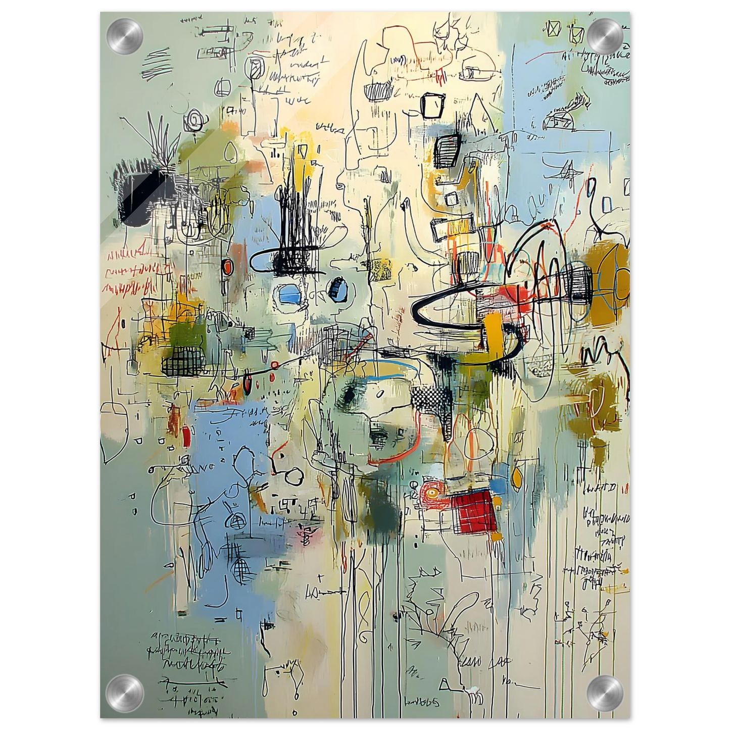 Écriture du Vent — tableau plexiglas — vue 3 — art mural STNCL