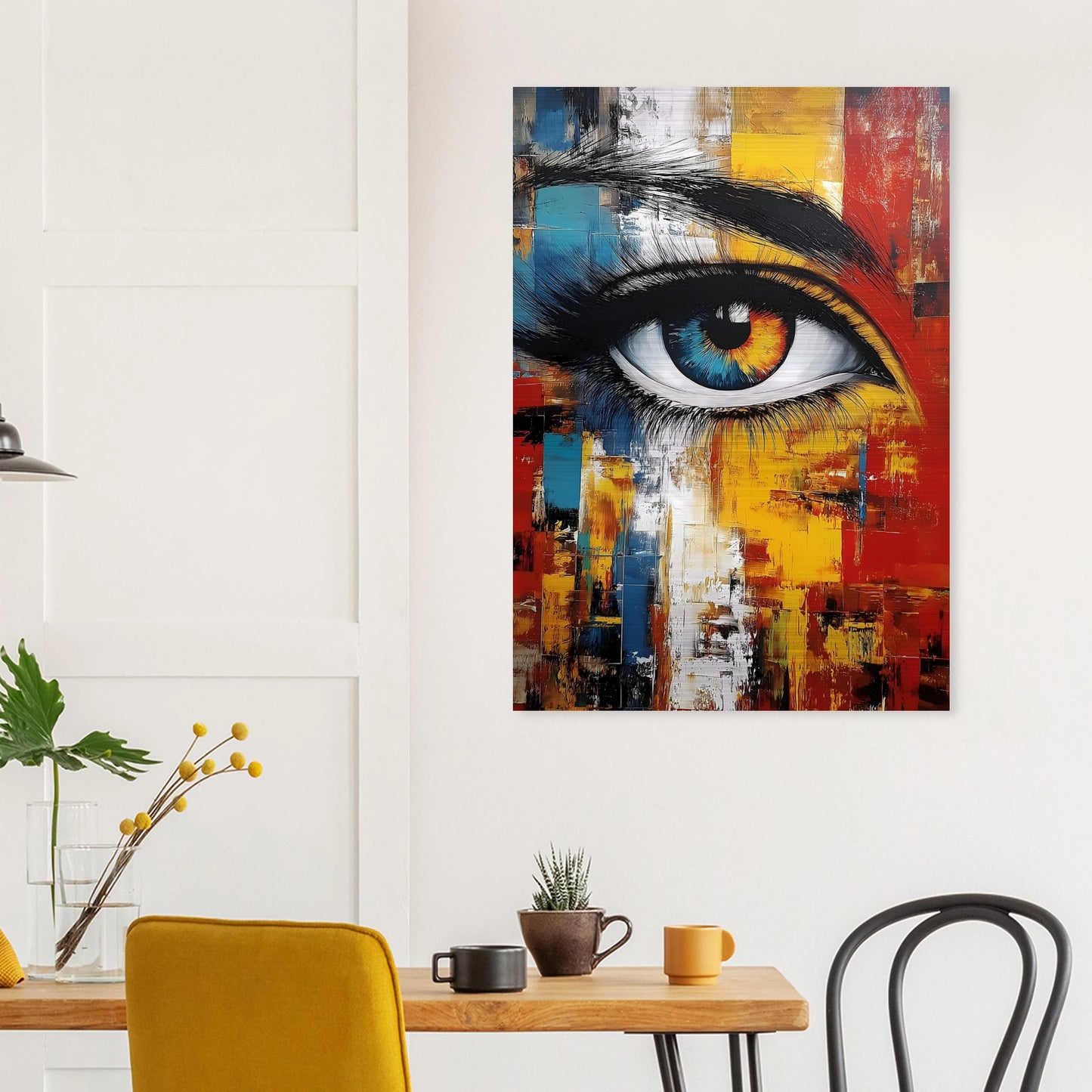 L'Œil Hétérochrome — tableau aluminium — vue 8 — art mural STNCL