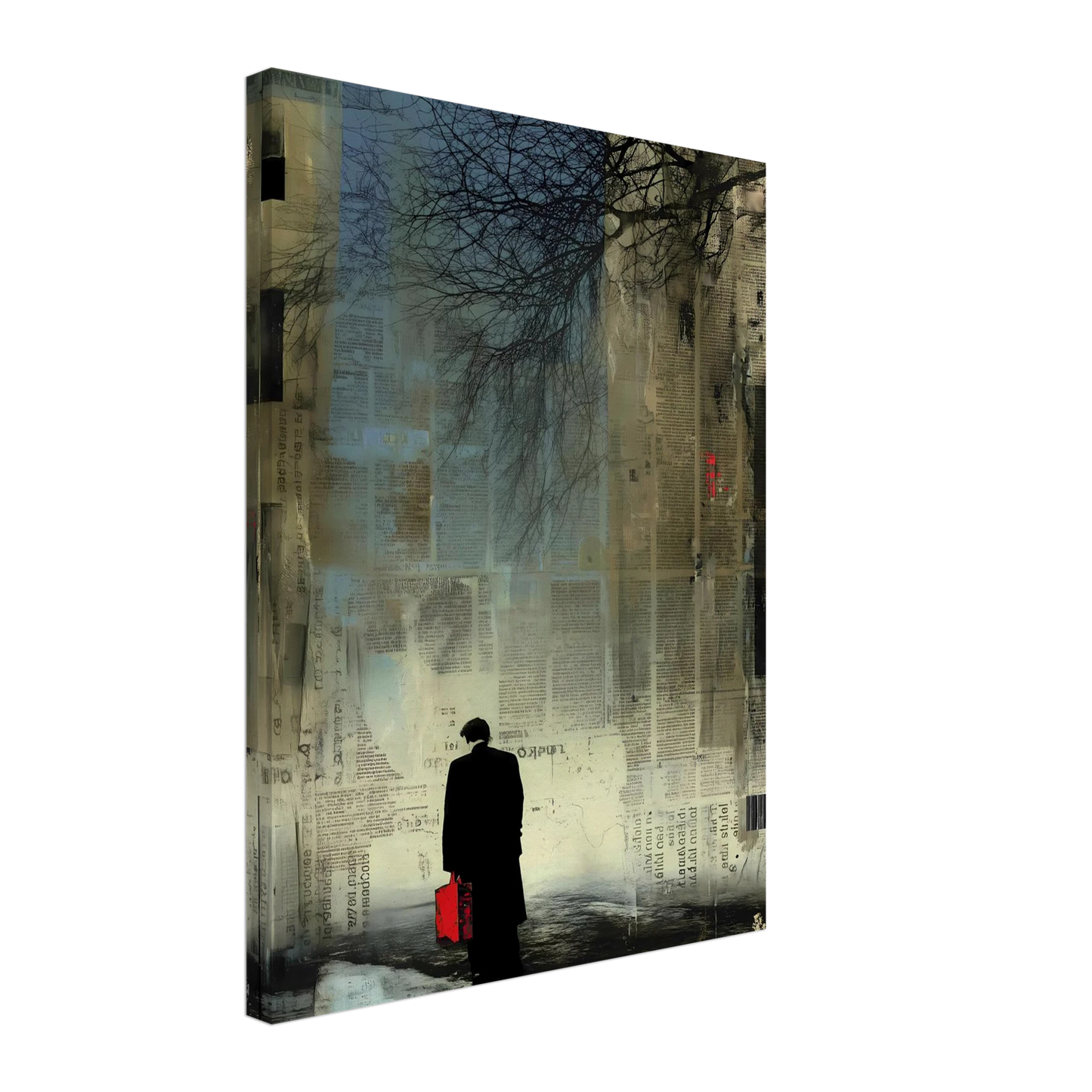La Valise Rouge — tableau sur toile — vue 5 — art mural STNCL