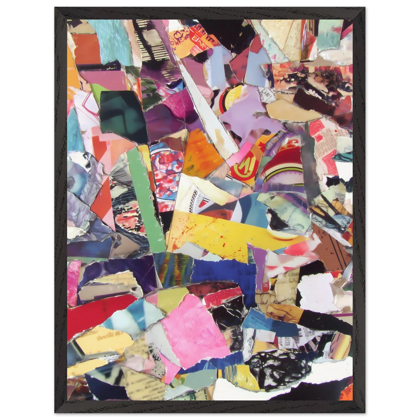 Fragments d'une Ville — tableau encadre bois — vue 15 — art mural STNCL