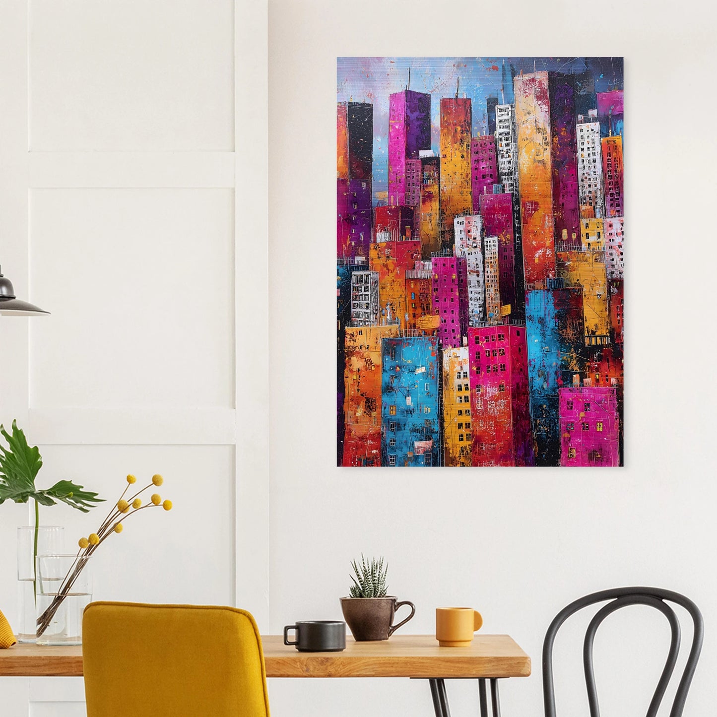 Empilement — tableau aluminium — vue 8 — art mural STNCL