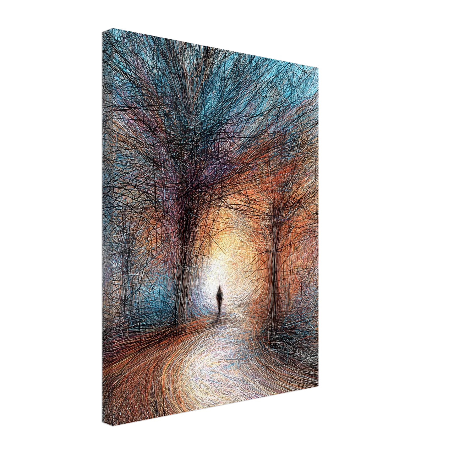 Vers la Clarté — tableau sur toile — vue 5 — art mural STNCL