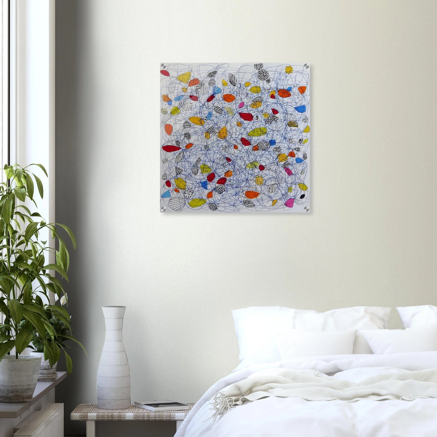 Pelote et Galets — tableau plexiglas — vue 6 — art mural STNCL