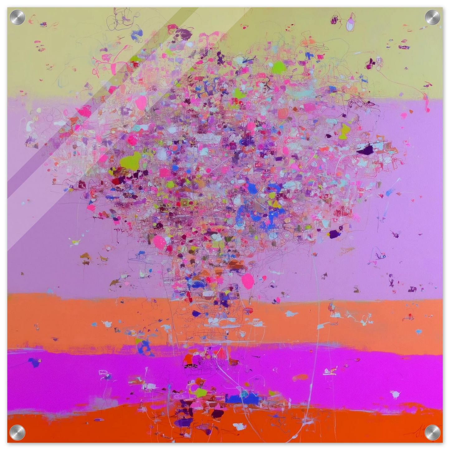 Bouquet en Pleine Floraison — tableau plexiglas — art mural STNCL