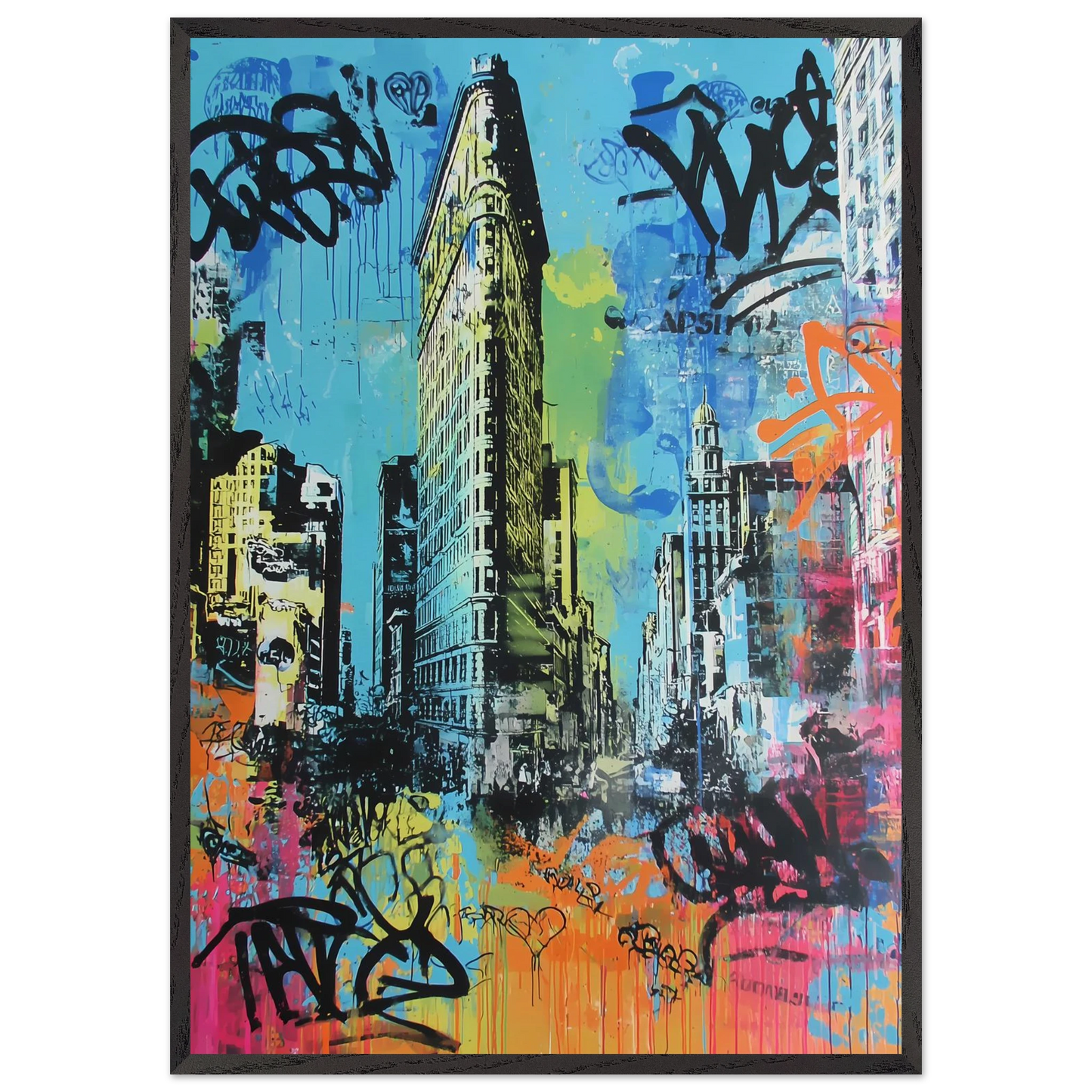 Proue de Manhattan — tableau encadré bois — art mural STNCL