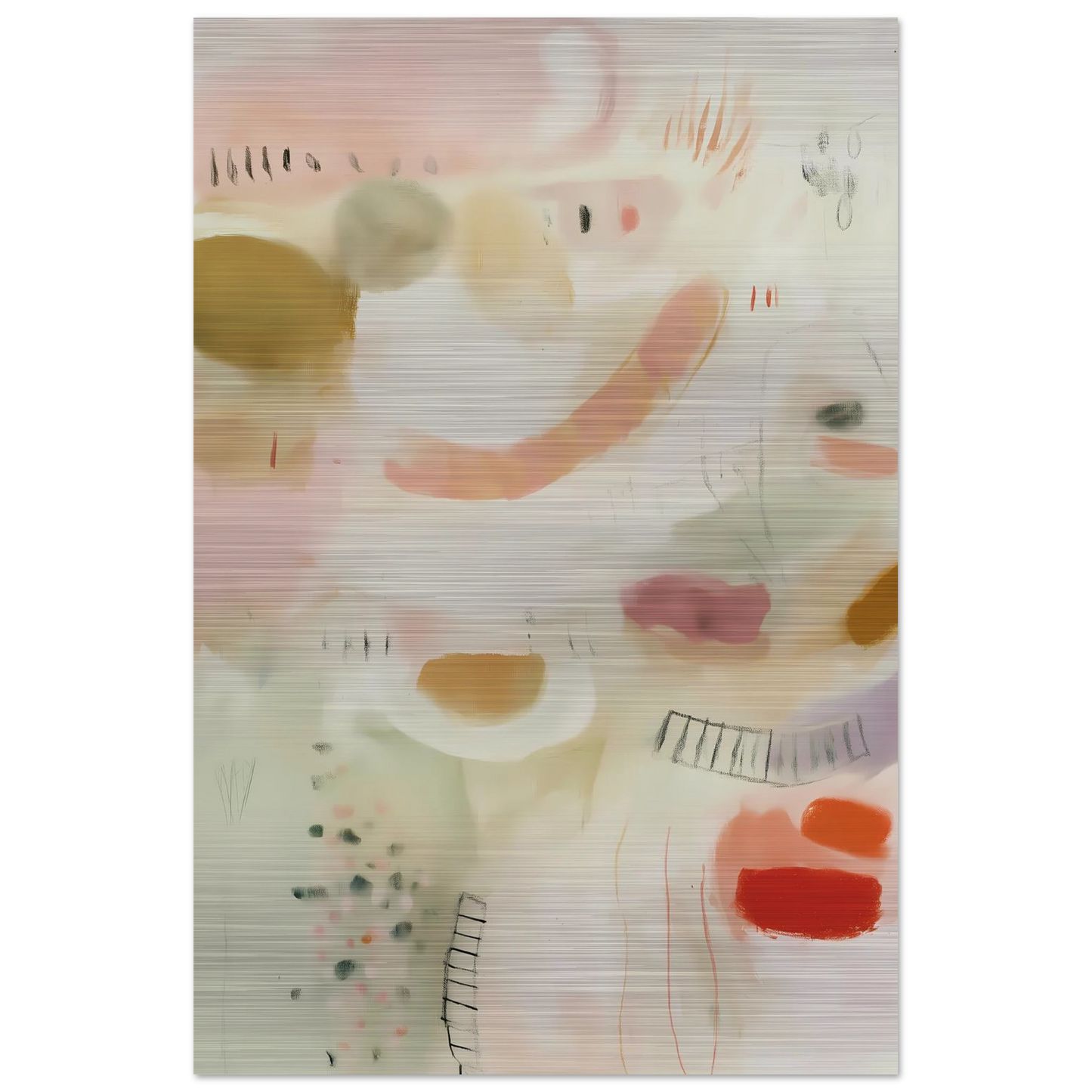 Murmures Pastel — tableau aluminium — vue 3 — art mural STNCL