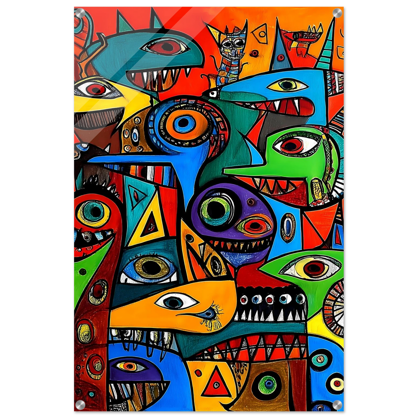 Prolifération — tableau plexiglas — vue 5 — art mural STNCL