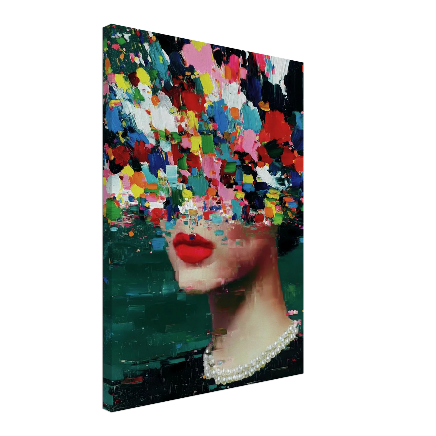Sous les Fleurs — tableau sur toile — vue 3 — art mural STNCL