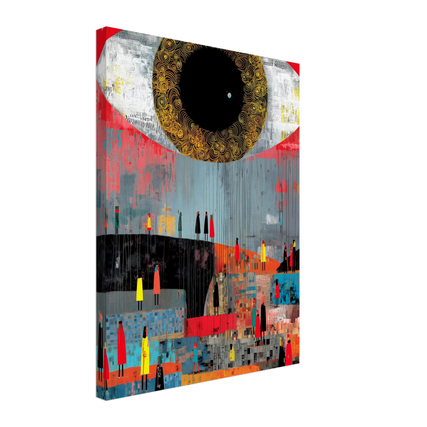 L'Oeil et la Foule — tableau sur toile — vue 5 — art mural STNCL