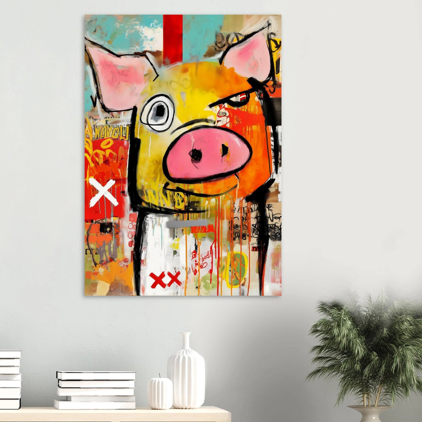 Le Cochon Bougon — affiche d'art — vue 6 — art mural STNCL