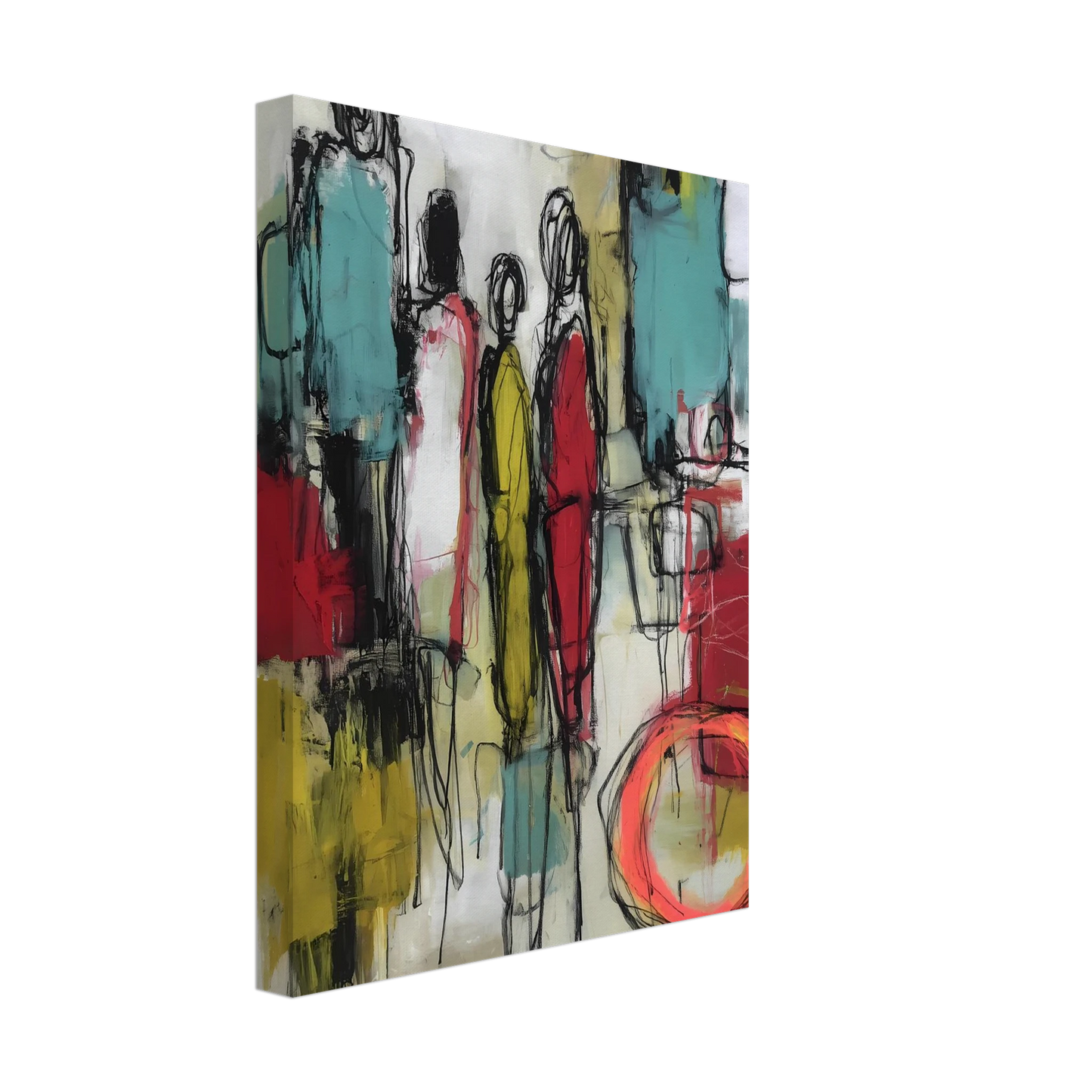 Sédiments d'un Été Brûlé — tableau sur toile — vue 4 — art mural STNCL