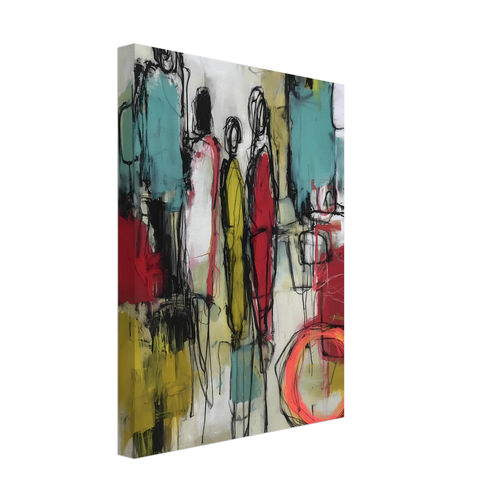 Sédiments d'un Été Brûlé — tableau sur toile — vue 4 — art mural STNCL