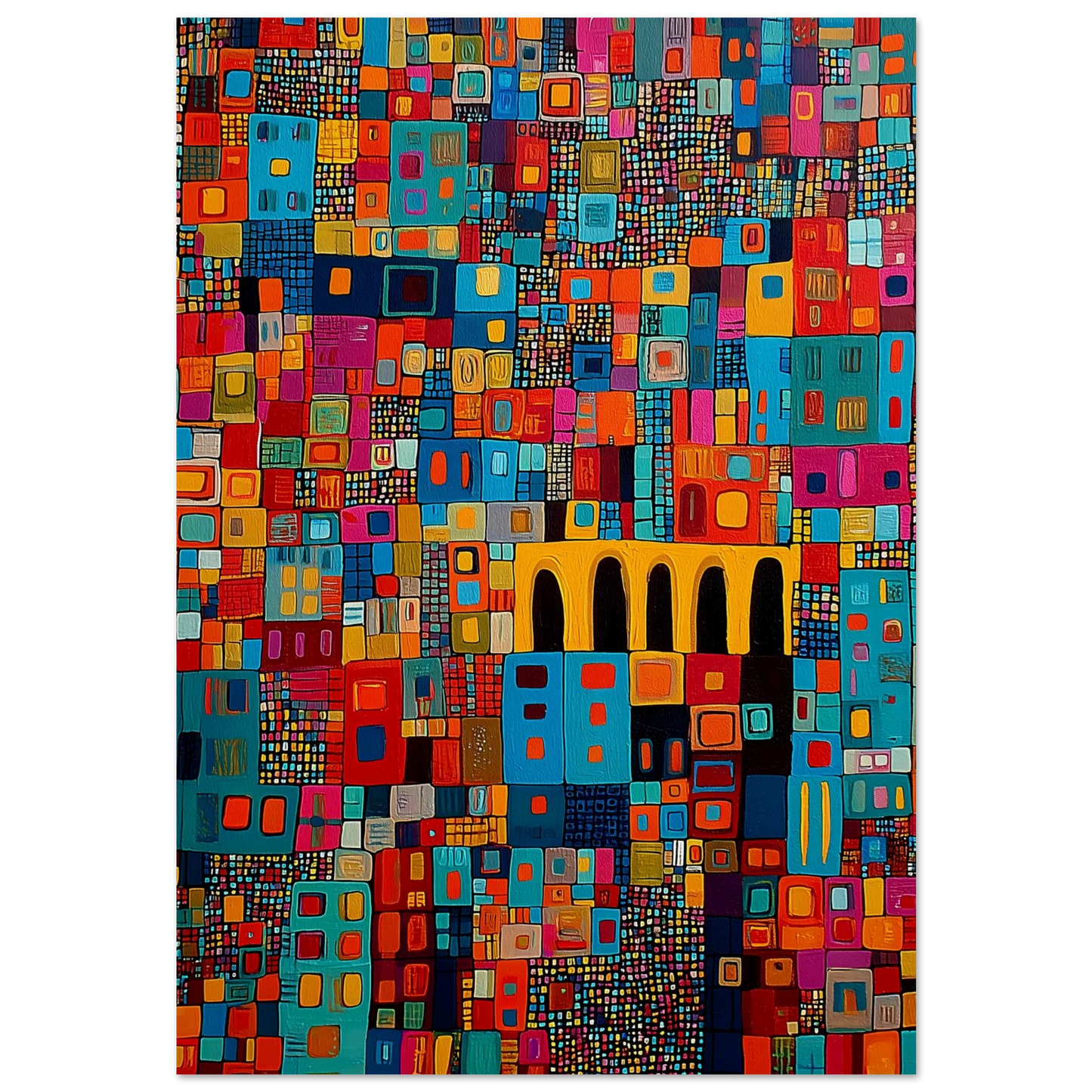 Cité Mosaïque — affiche d'art — art mural STNCL