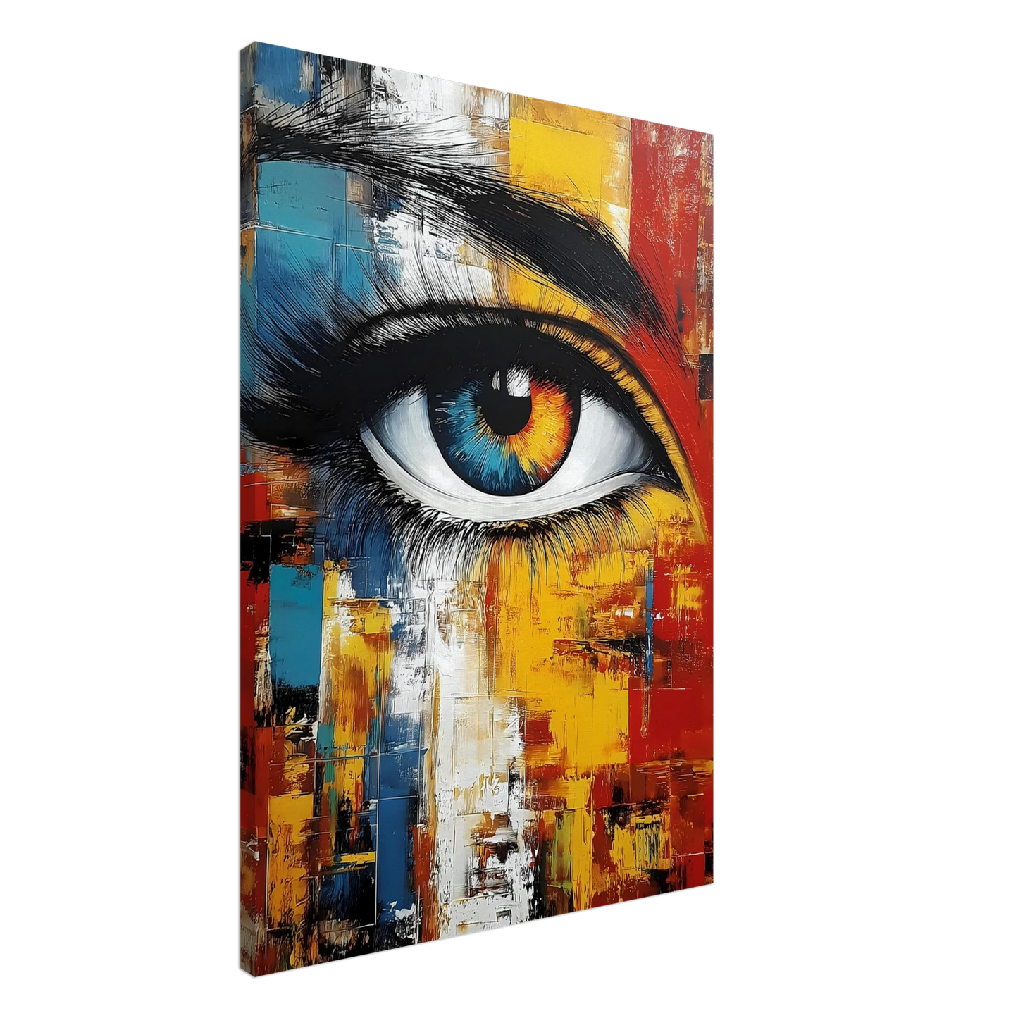 L'Œil Hétérochrome — tableau sur toile — art mural STNCL