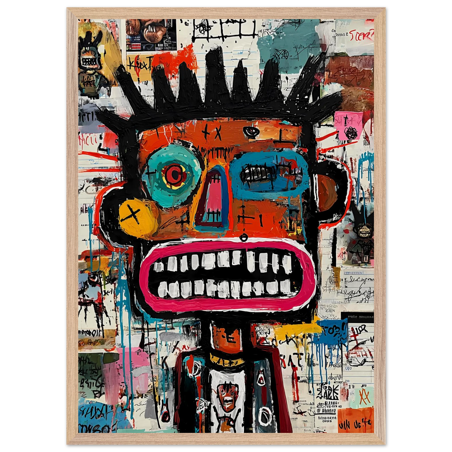 Roi de Papier — tableau encadre bois — vue 13 — art mural STNCL
