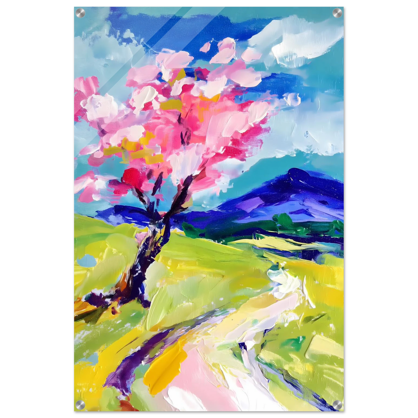 L'Arbre en Fleurs — tableau plexiglas — vue 5 — art mural STNCL