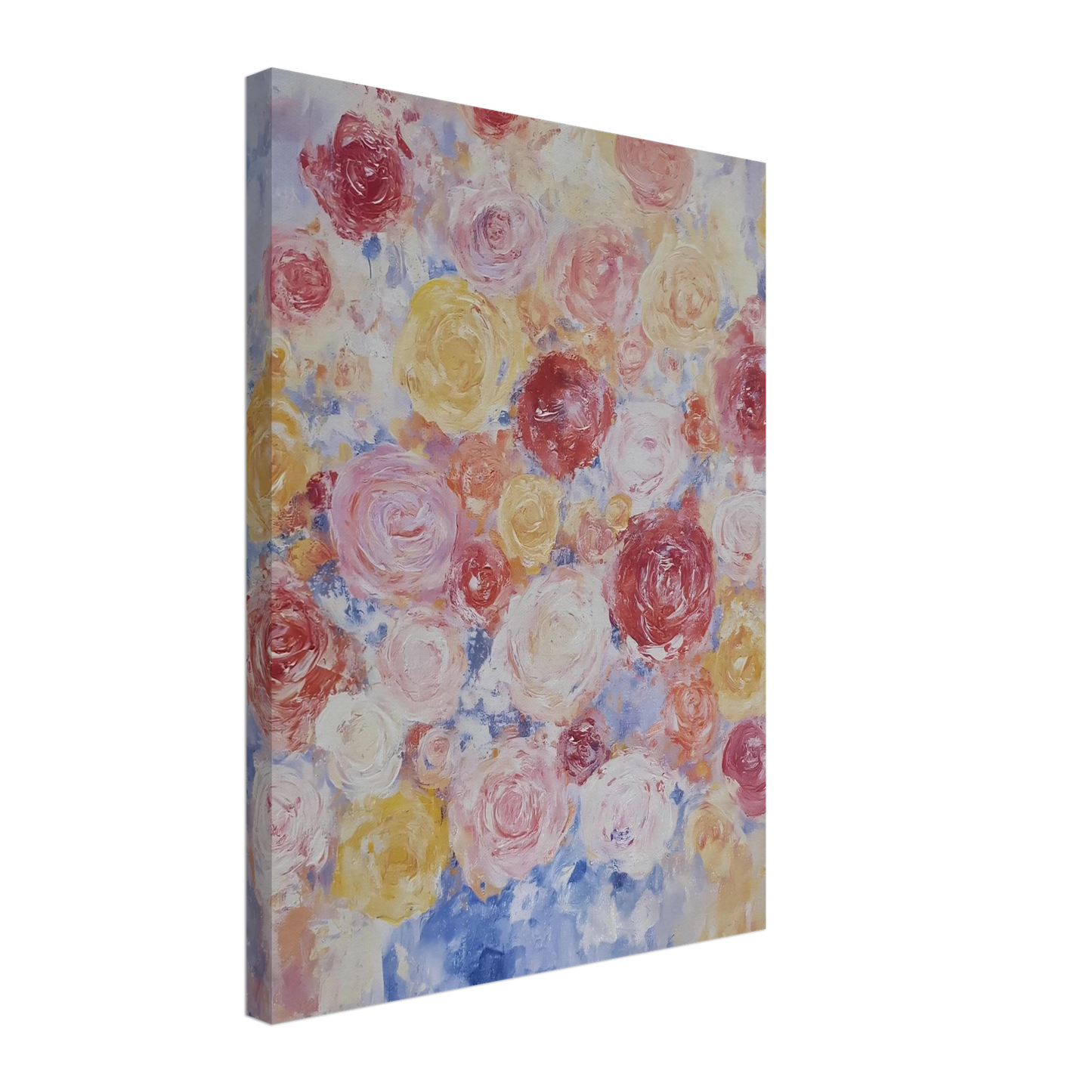 Brassée de Roses — tableau sur toile — vue 5 — art mural STNCL