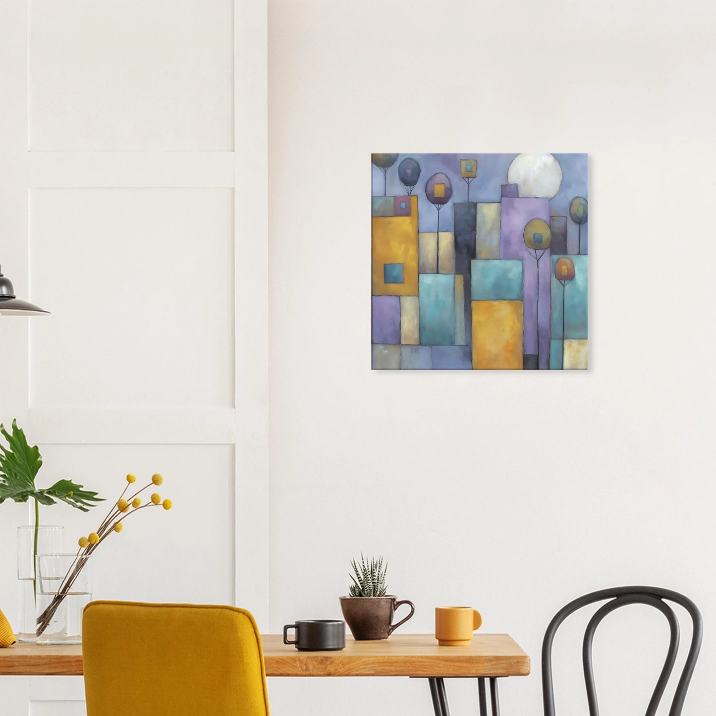 Ville sous la Lune — tableau sur toile — vue 7 — art mural STNCL