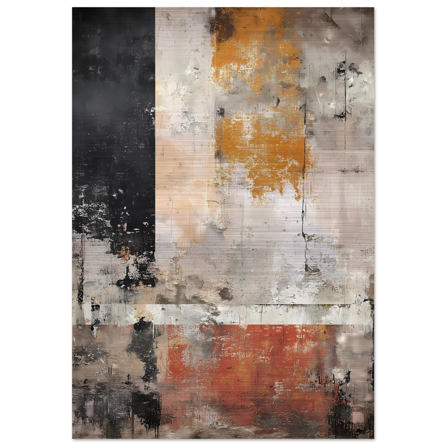 Champs de Patine — tableau aluminium — art mural STNCL