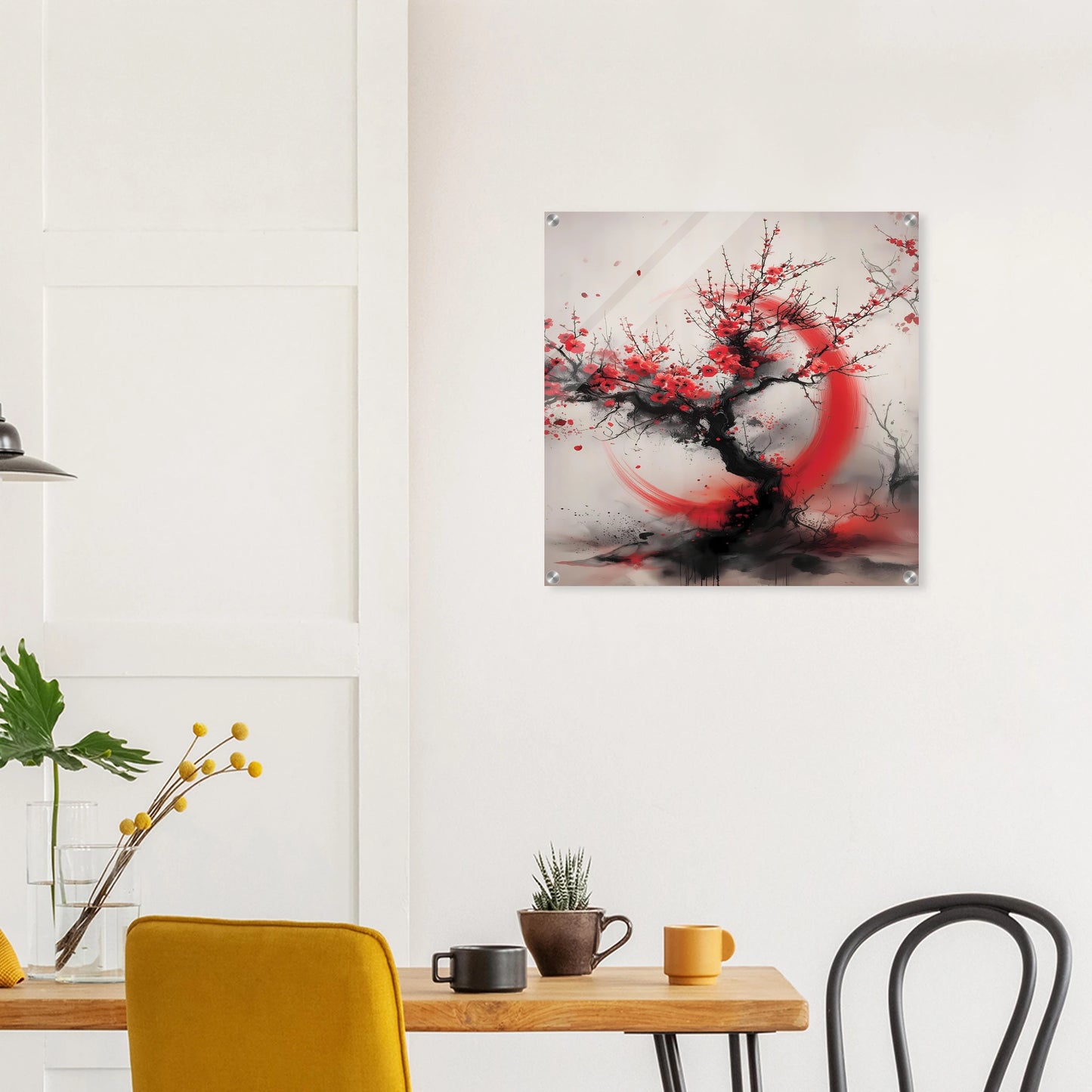 Enso et Prunier — tableau plexiglas — vue 7 — art mural STNCL