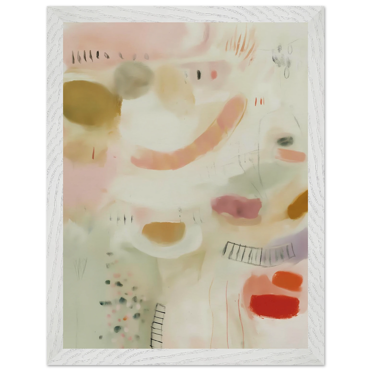 Murmures Pastel — tableau encadré bois — vue 9 — art mural STNCL