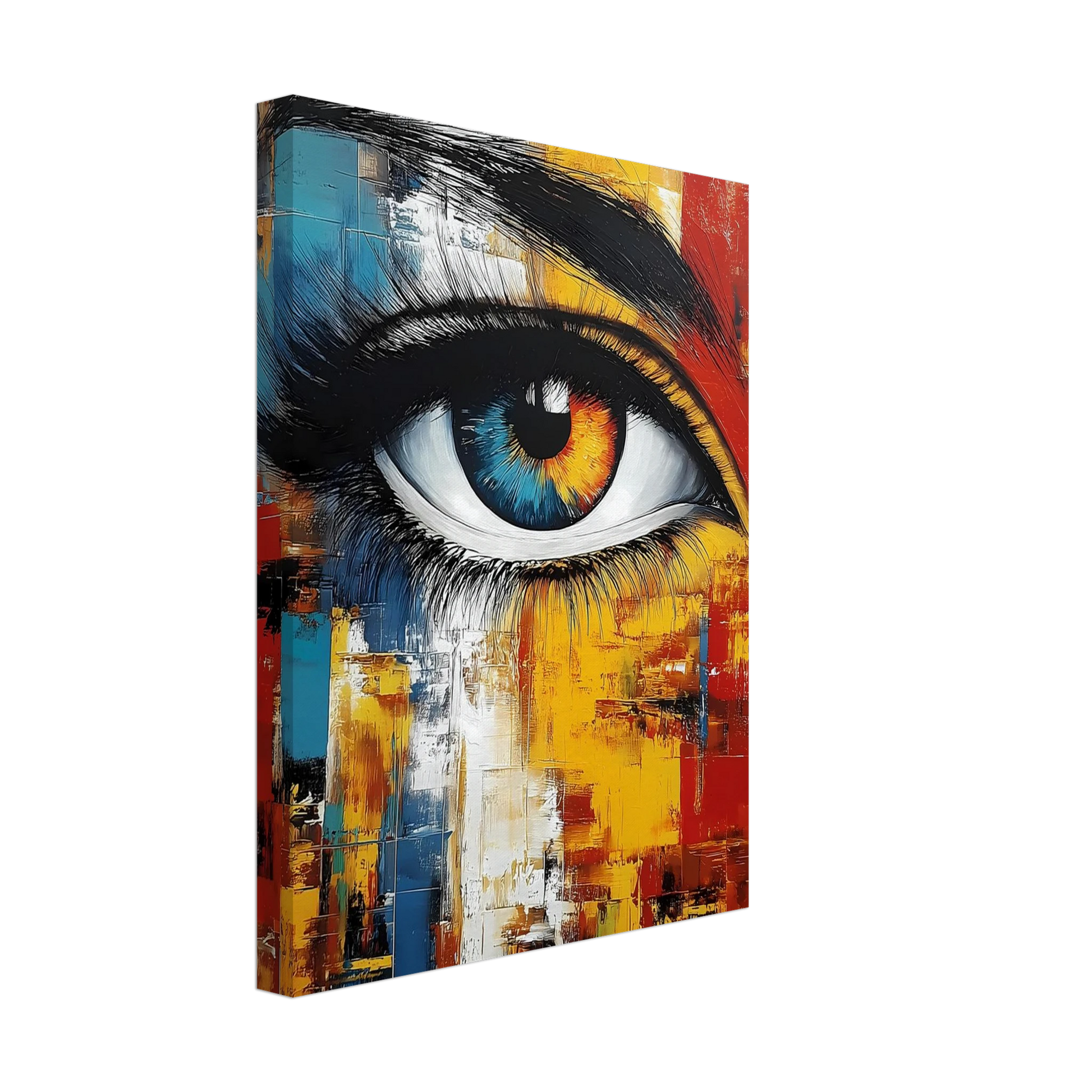 L'Œil Hétérochrome — tableau sur toile — vue 4 — art mural STNCL