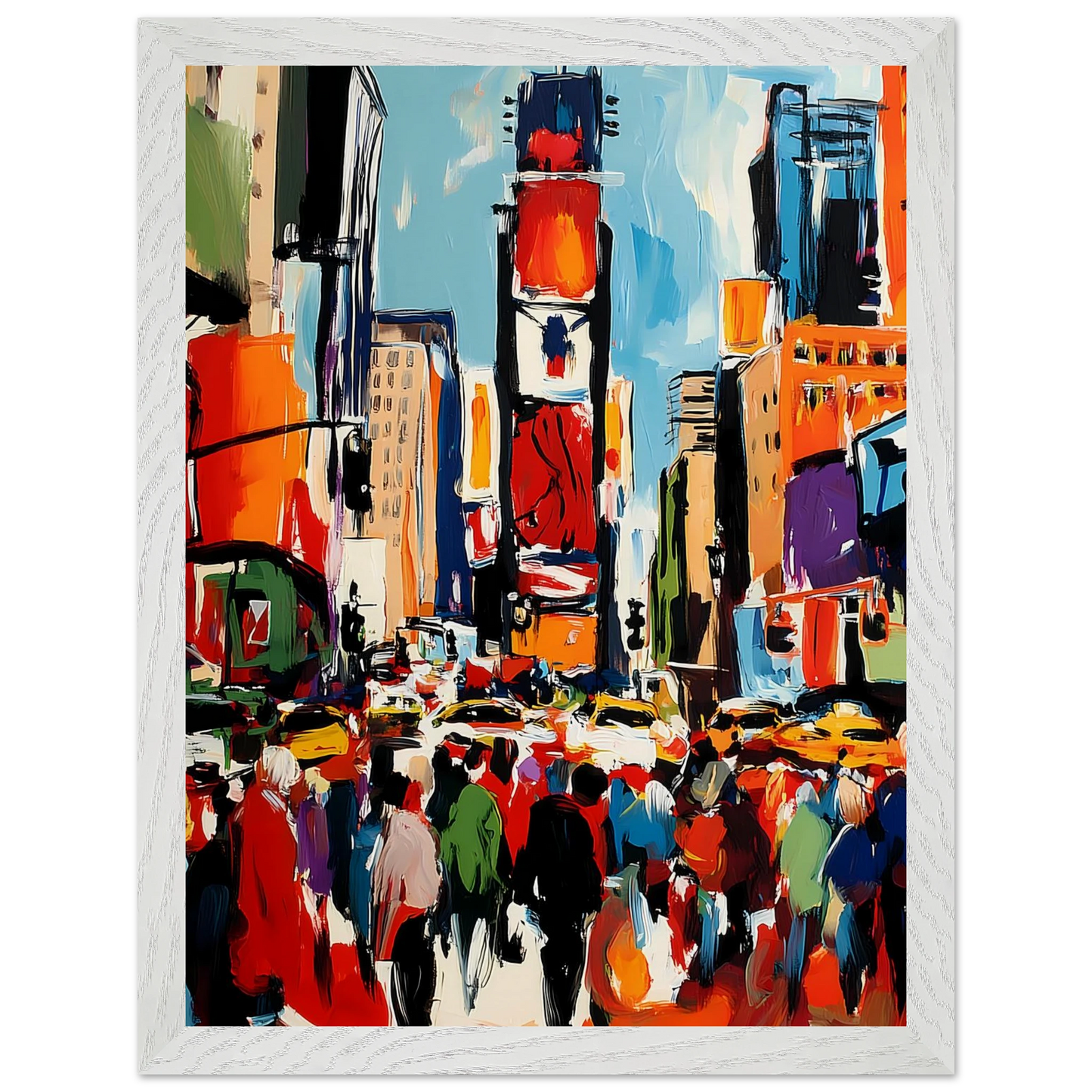 Manhattan en Mouvement — tableau encadre bois — vue 9 — art mural STNCL