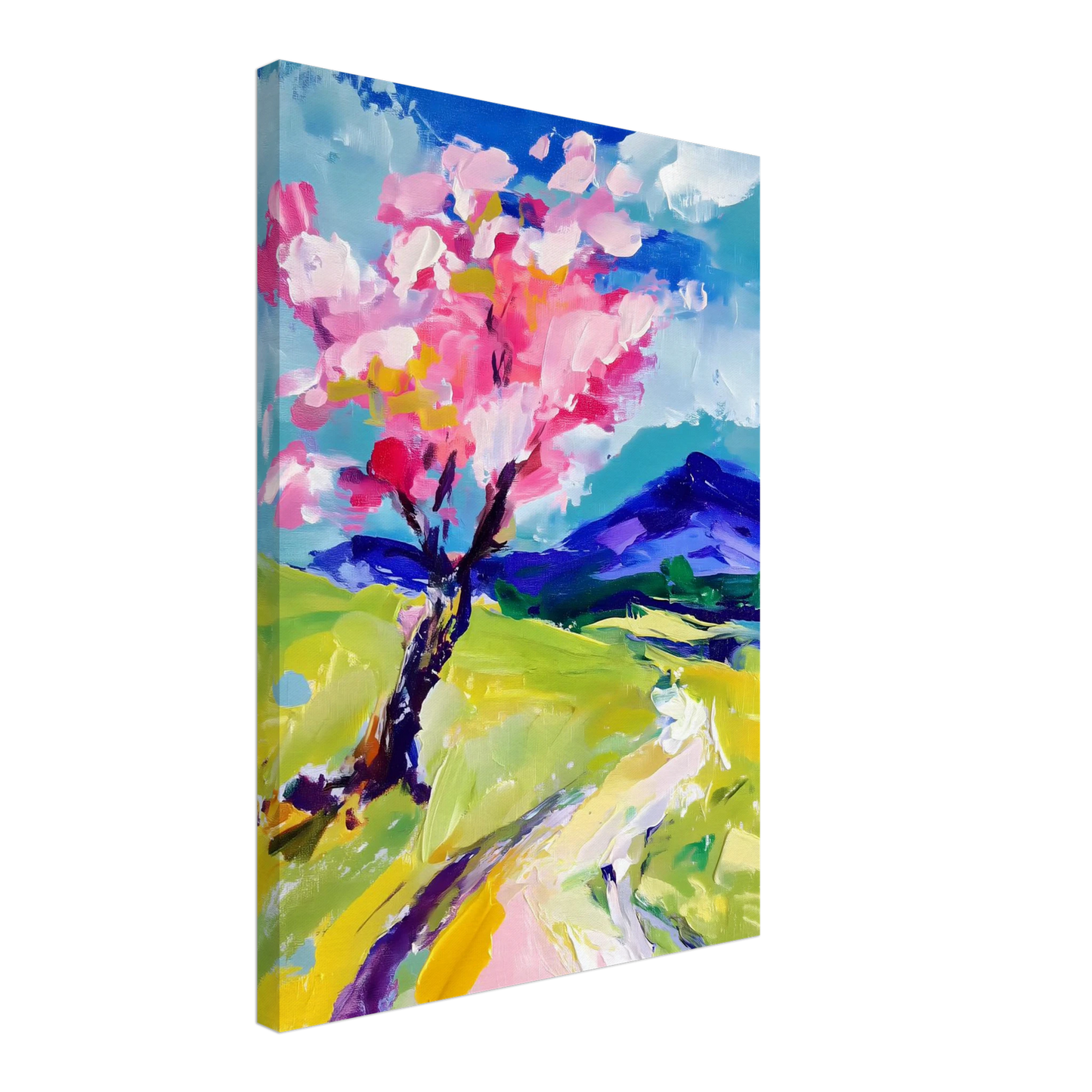 L'Arbre en Fleurs — tableau sur toile — vue 3 — art mural STNCL