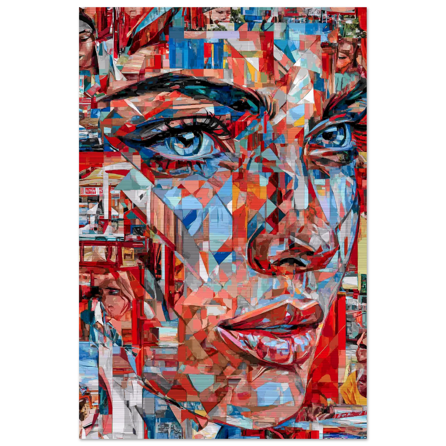 Éclats de Femme — tableau aluminium — vue 3 — art mural STNCL