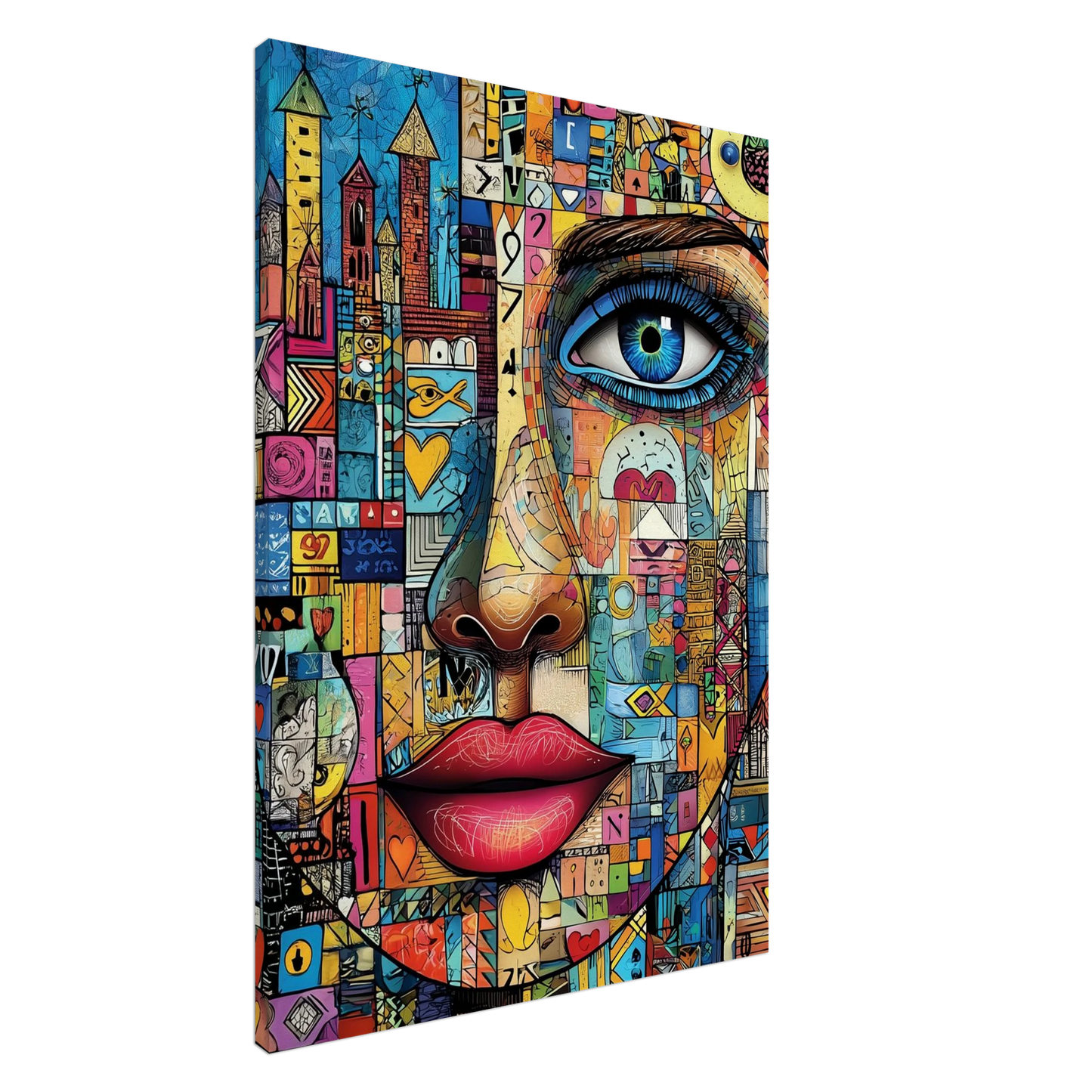 Regard Fragmenté Vivant — tableau sur toile — art mural STNCL