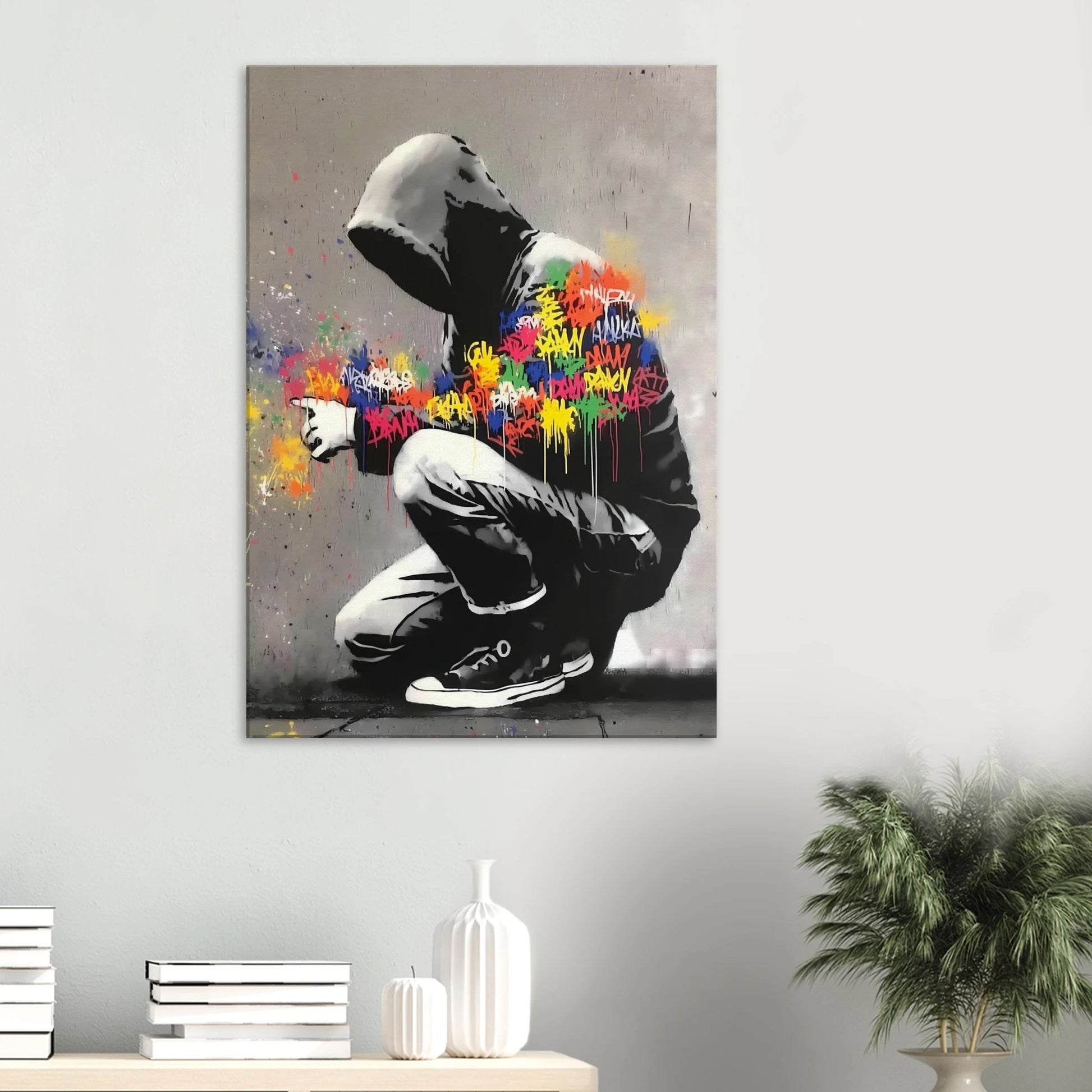Le Graffeur — tableau sur toile — vue 6 — art mural STNCL