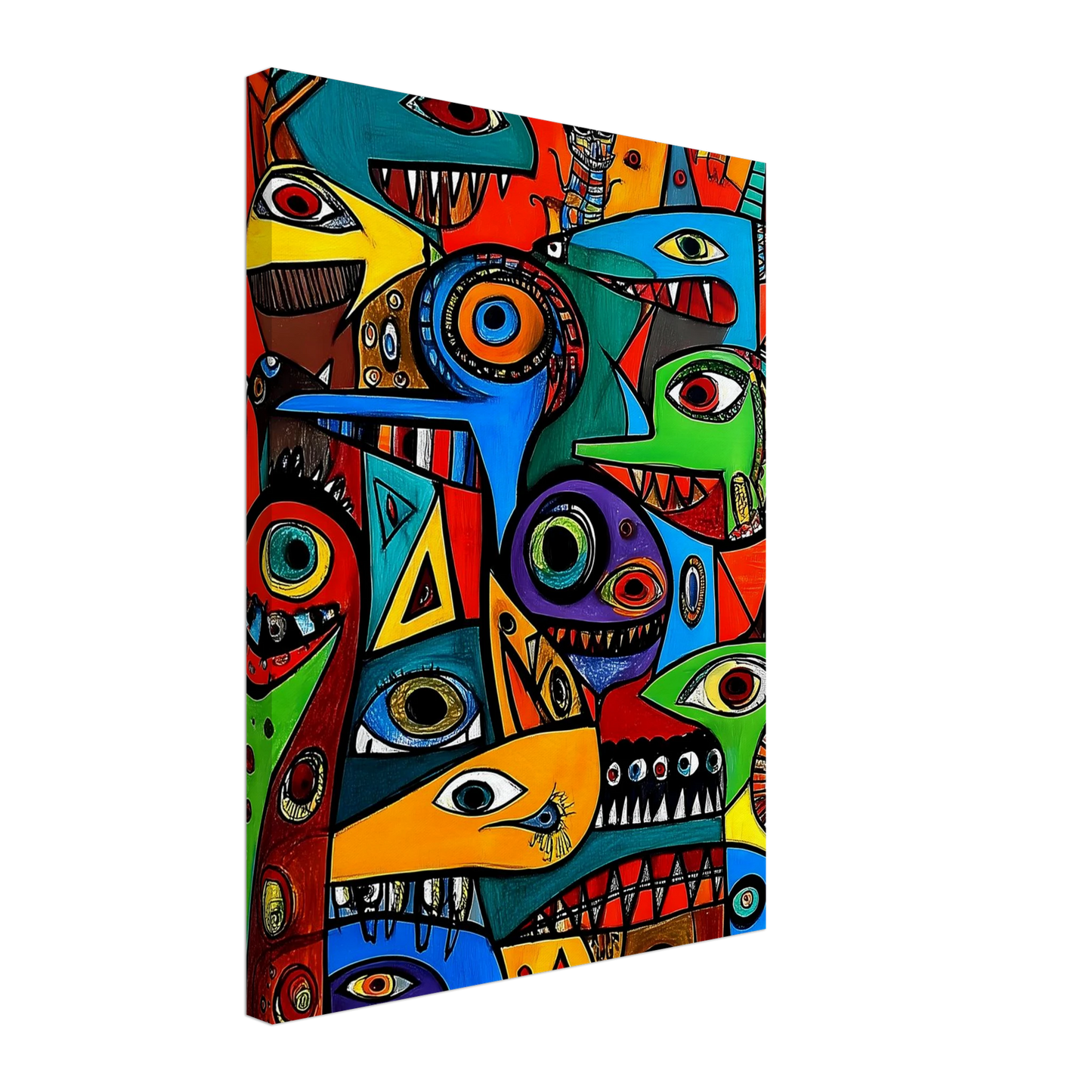 Prolifération — tableau sur toile — vue 5 — art mural STNCL