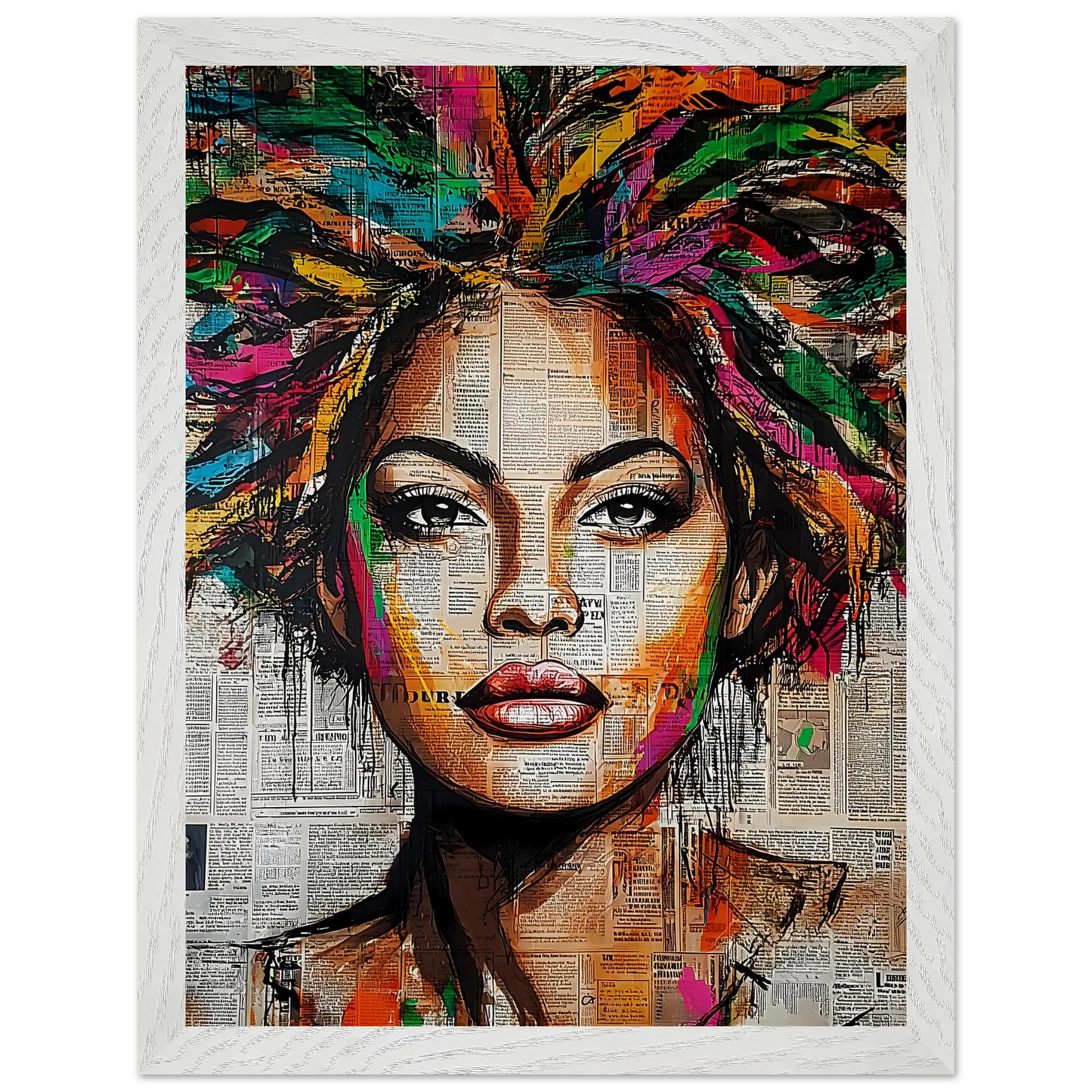 Tête d'Affiche — tableau encadré bois — vue 9 — art mural STNCL