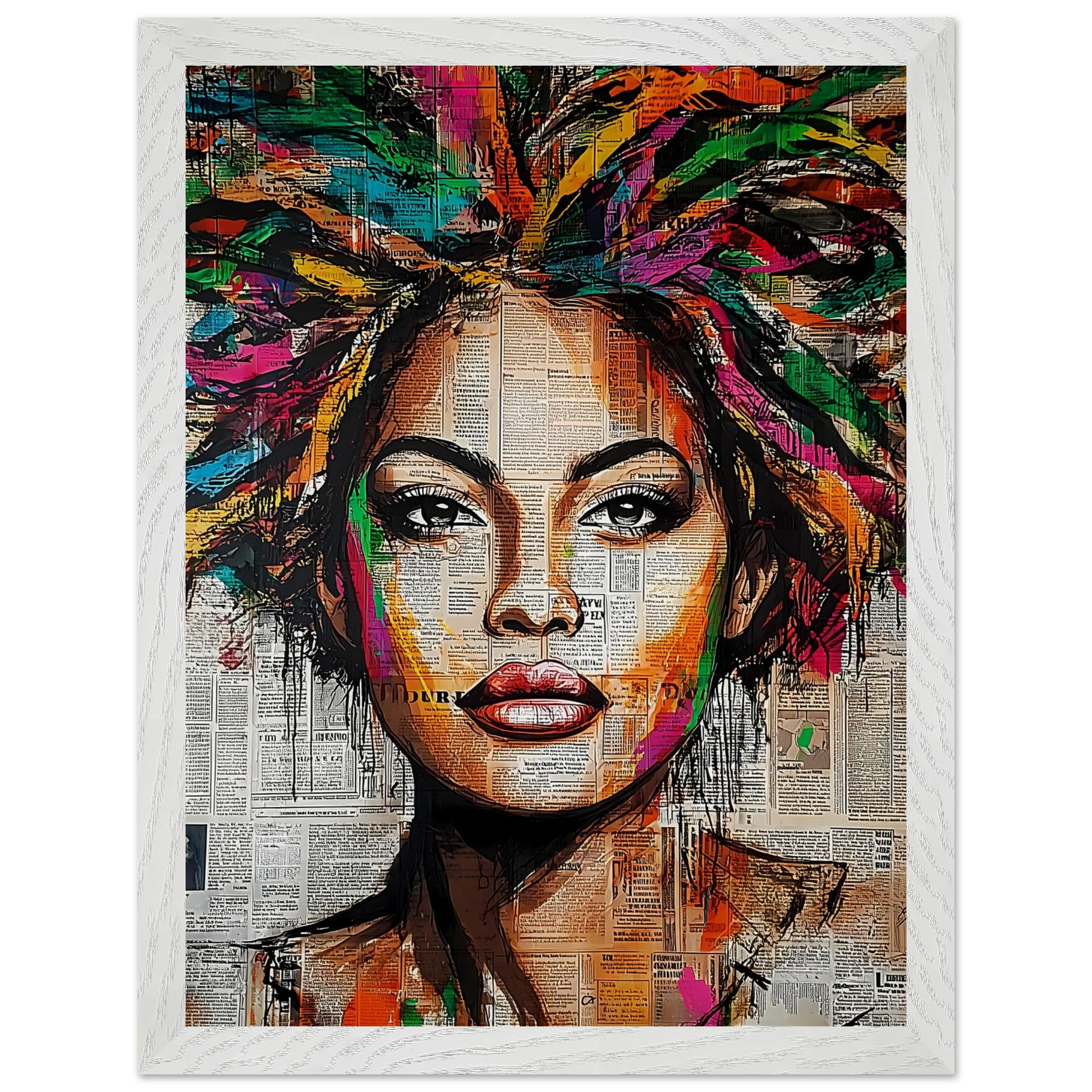 Tête d'Affiche — tableau encadré bois — vue 9 — art mural STNCL