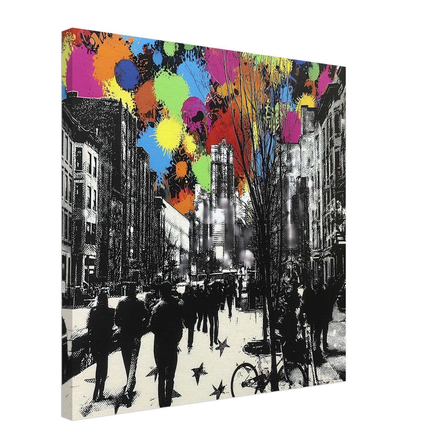 Rue en Éclats — tableau sur toile — art mural STNCL