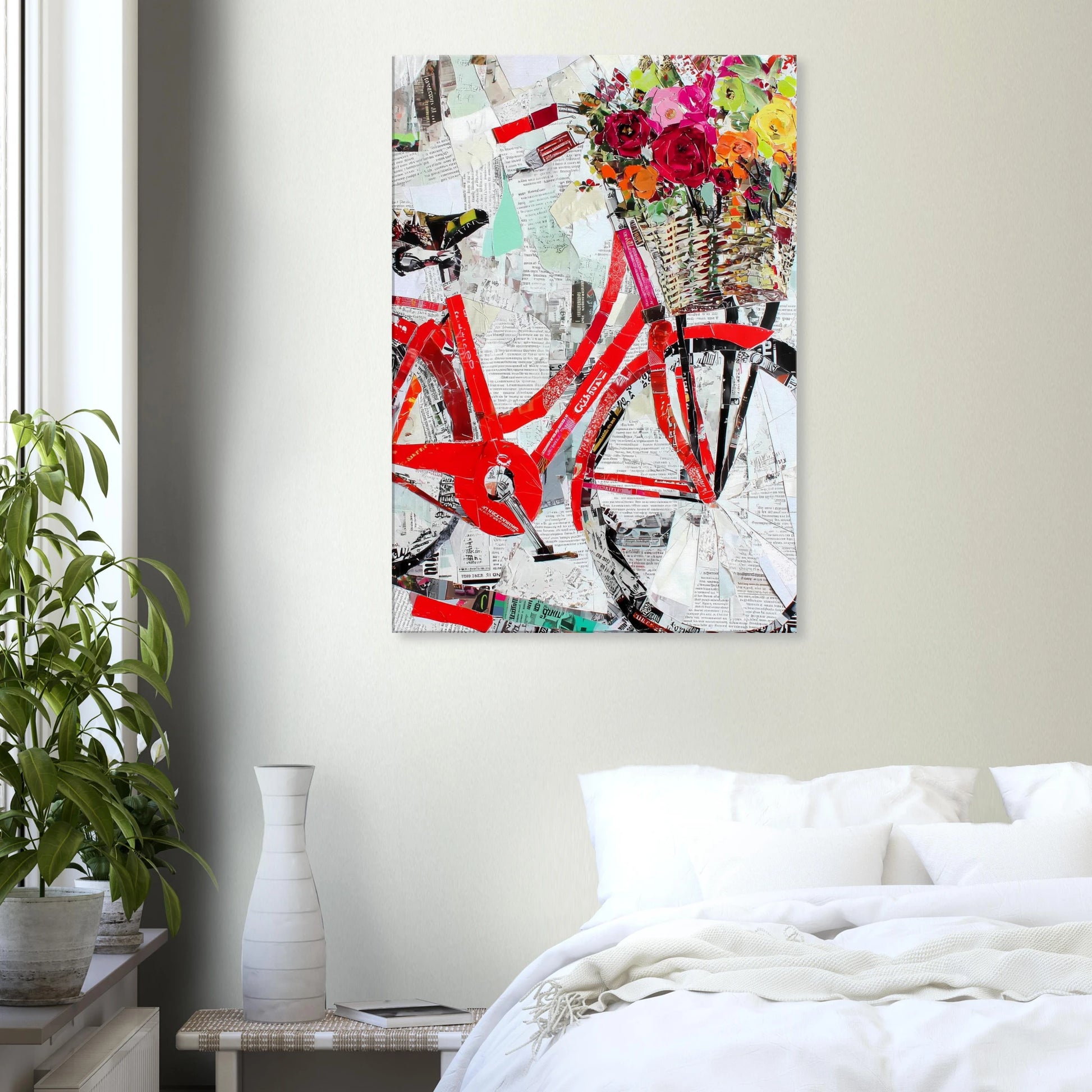 Le Vélo Fleuri — tableau sur toile — vue 7 — art mural STNCL